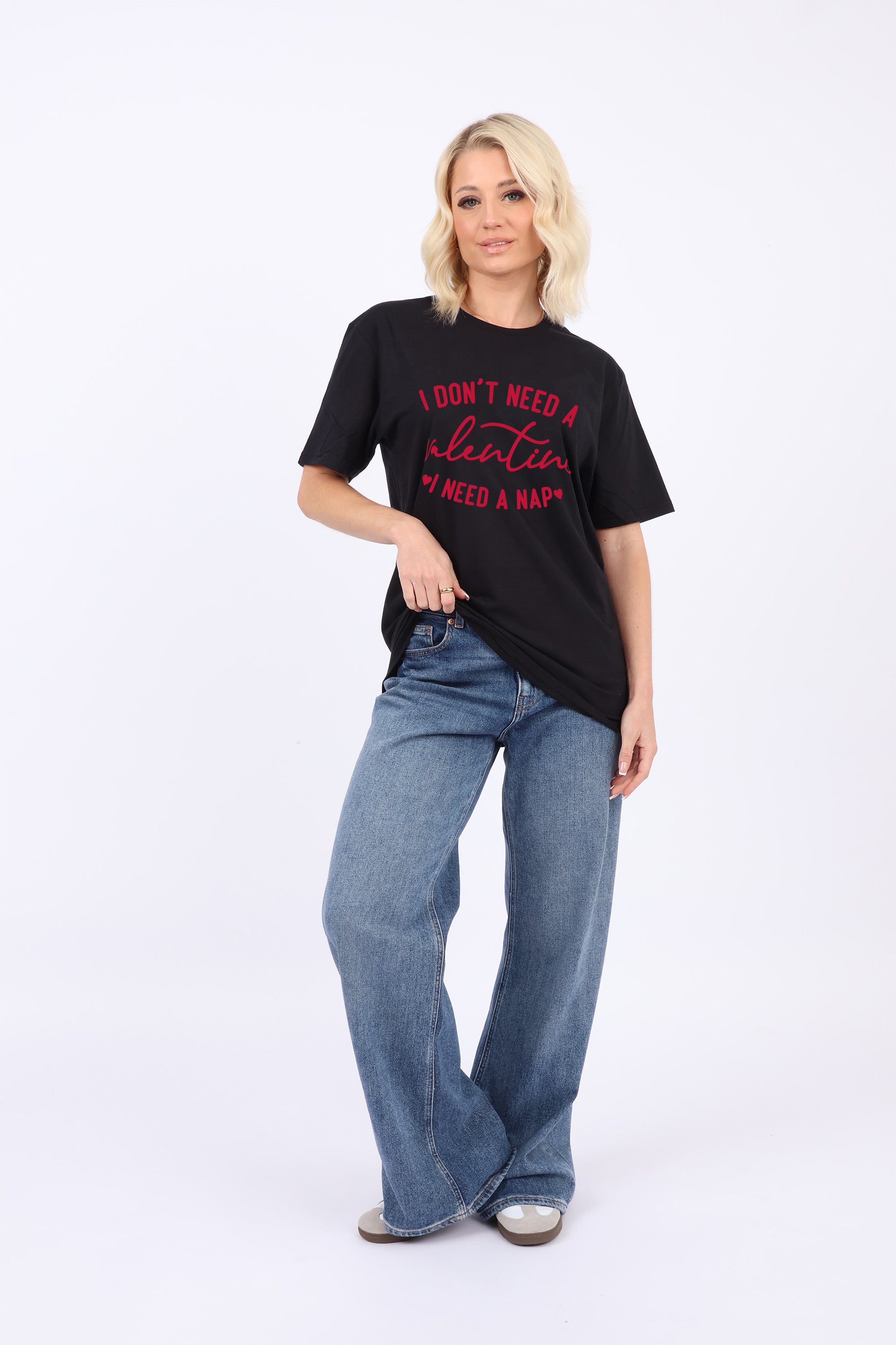 I don't Need a Valentine Printed T-Shirt