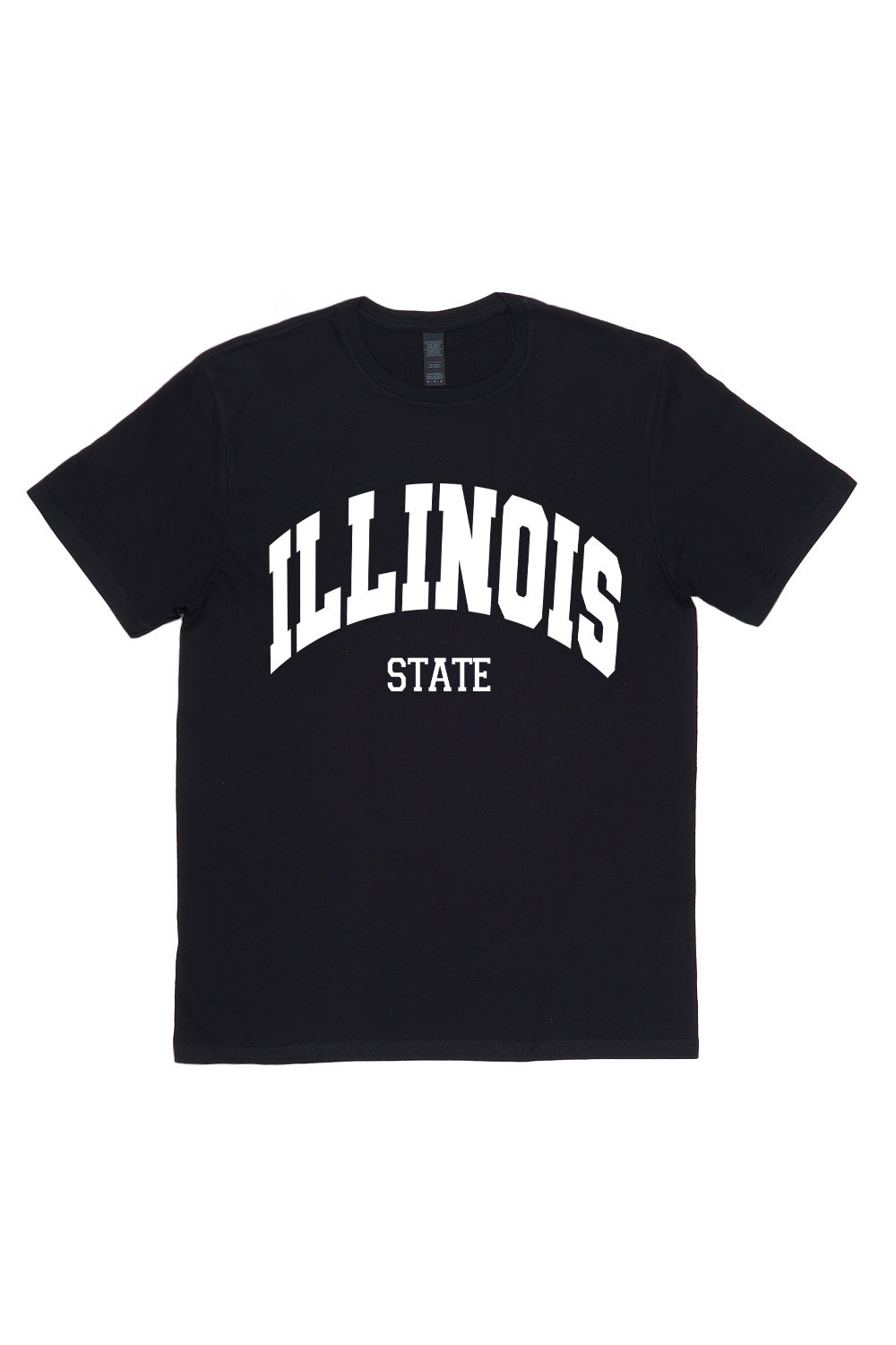 Illinois T Shirt in Black Custom Packs Missi Clothing