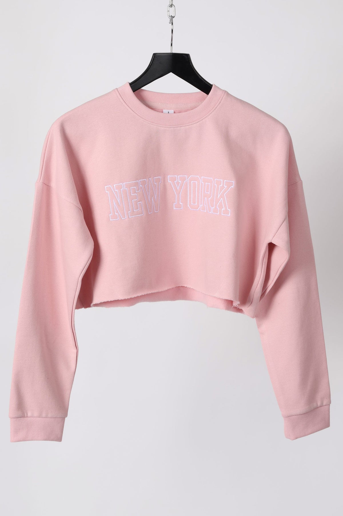 Embroidered “New York” Cropped Sweatshirt & Jogger Co-Ord Set (Pack of 3)