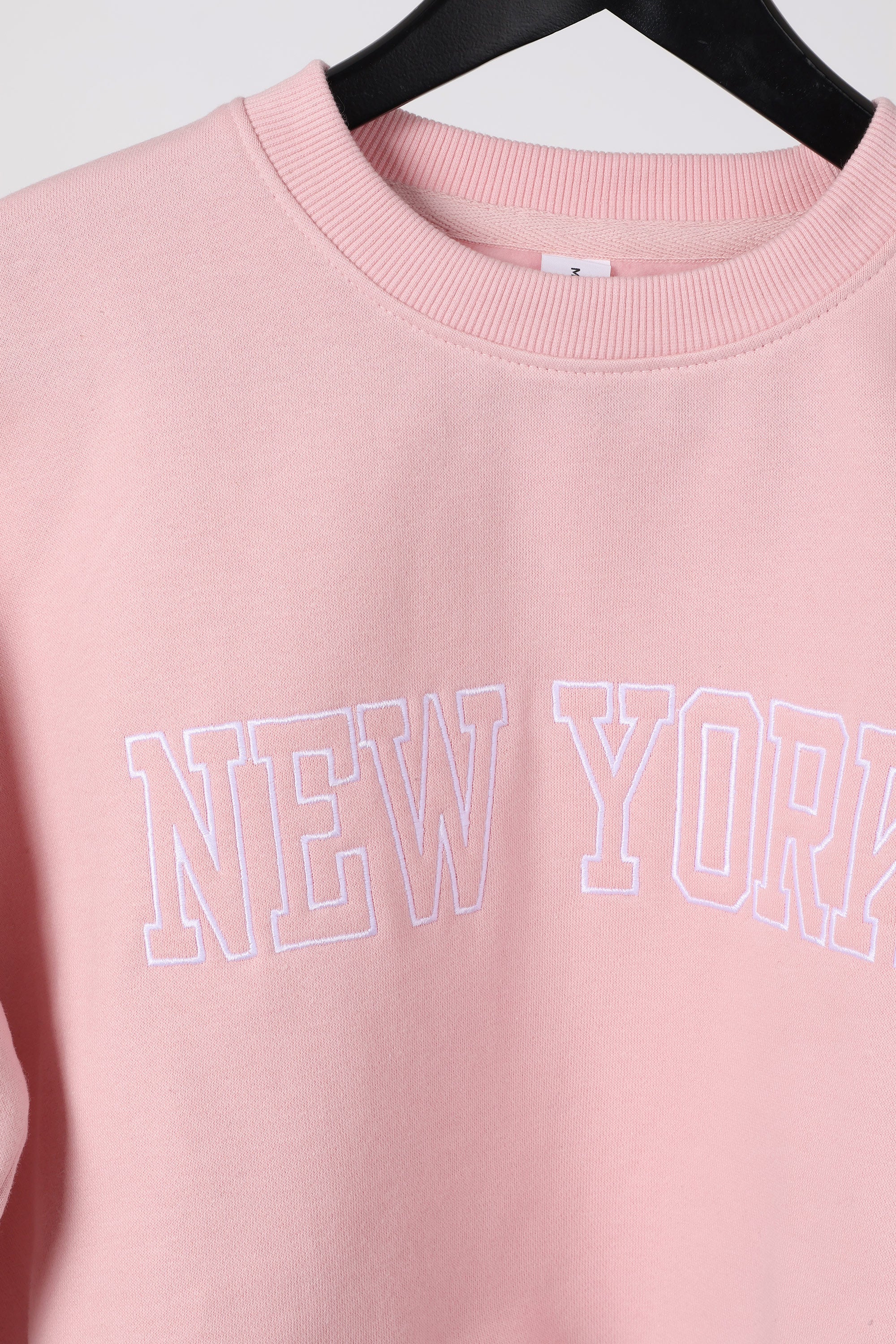Embroidered “New York” Cropped Sweatshirt & Jogger Co-Ord Set (Pack of 3)