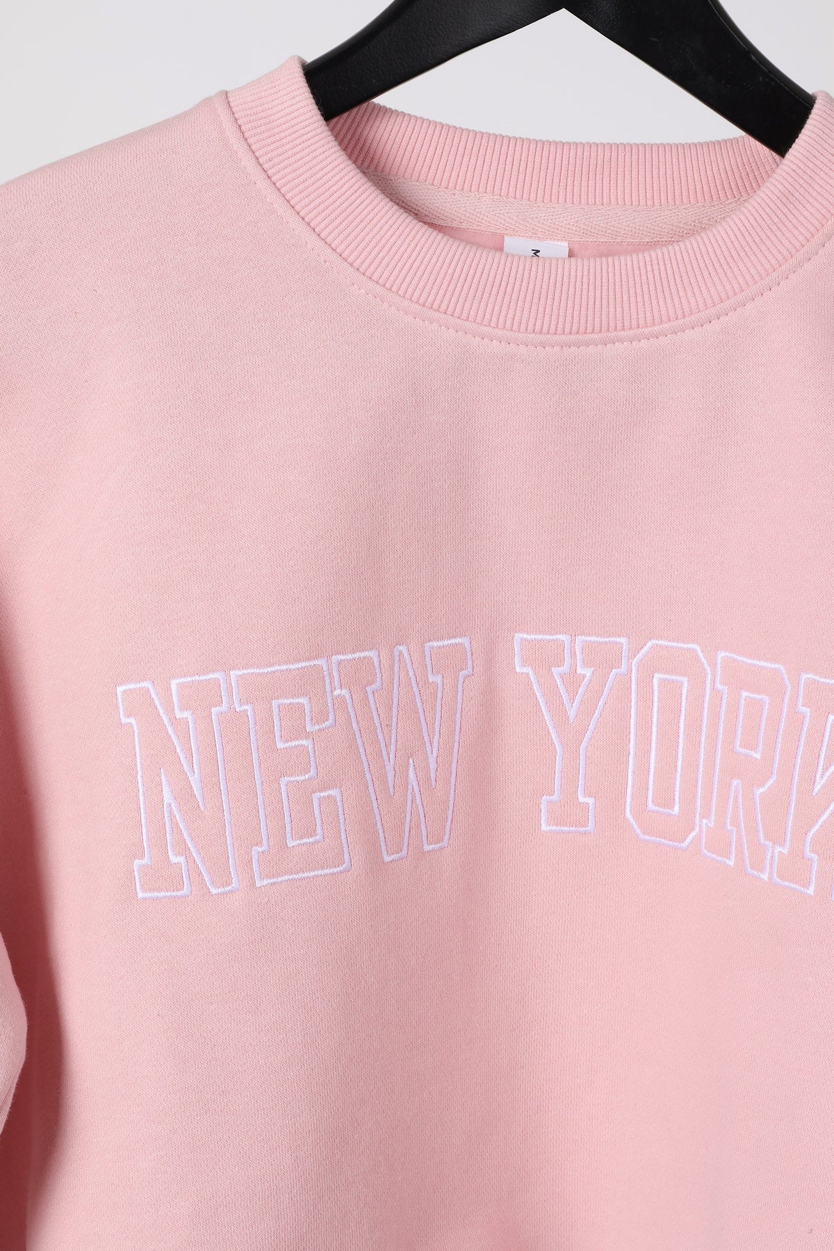 Embroidered “New York” Cropped Sweatshirt & Jogger Co-Ord Set (Pack of 3)