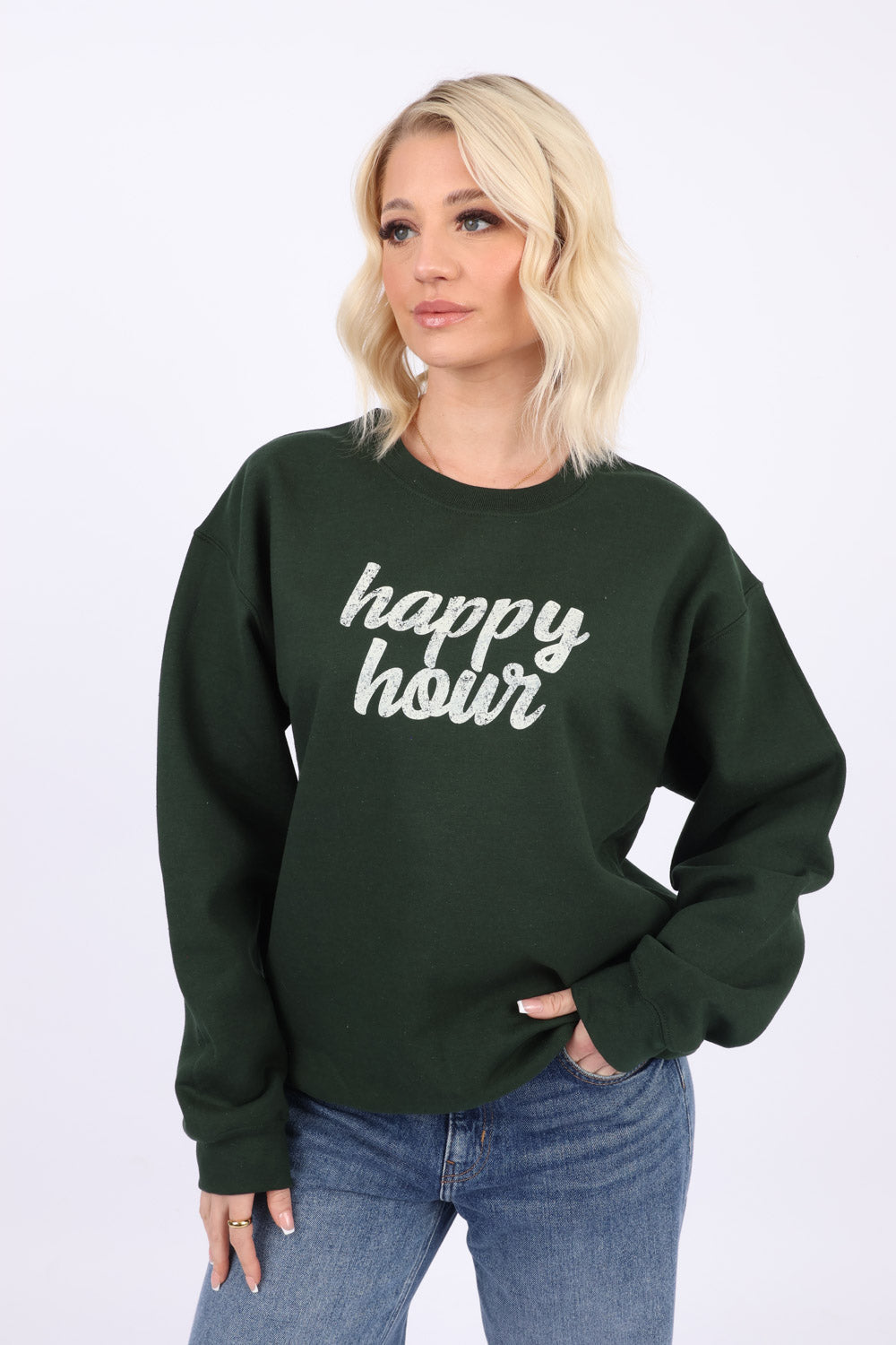 Dry Blend Sweatshirt in Happy Hour Print (Pack of 3)