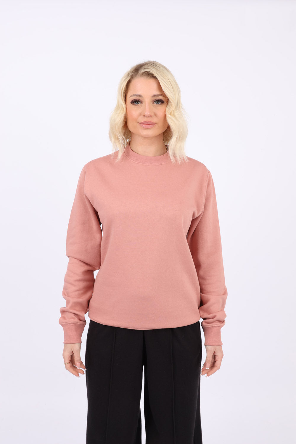 Womens Crew Neck Plain Sweatshirts (Pack of 6)
