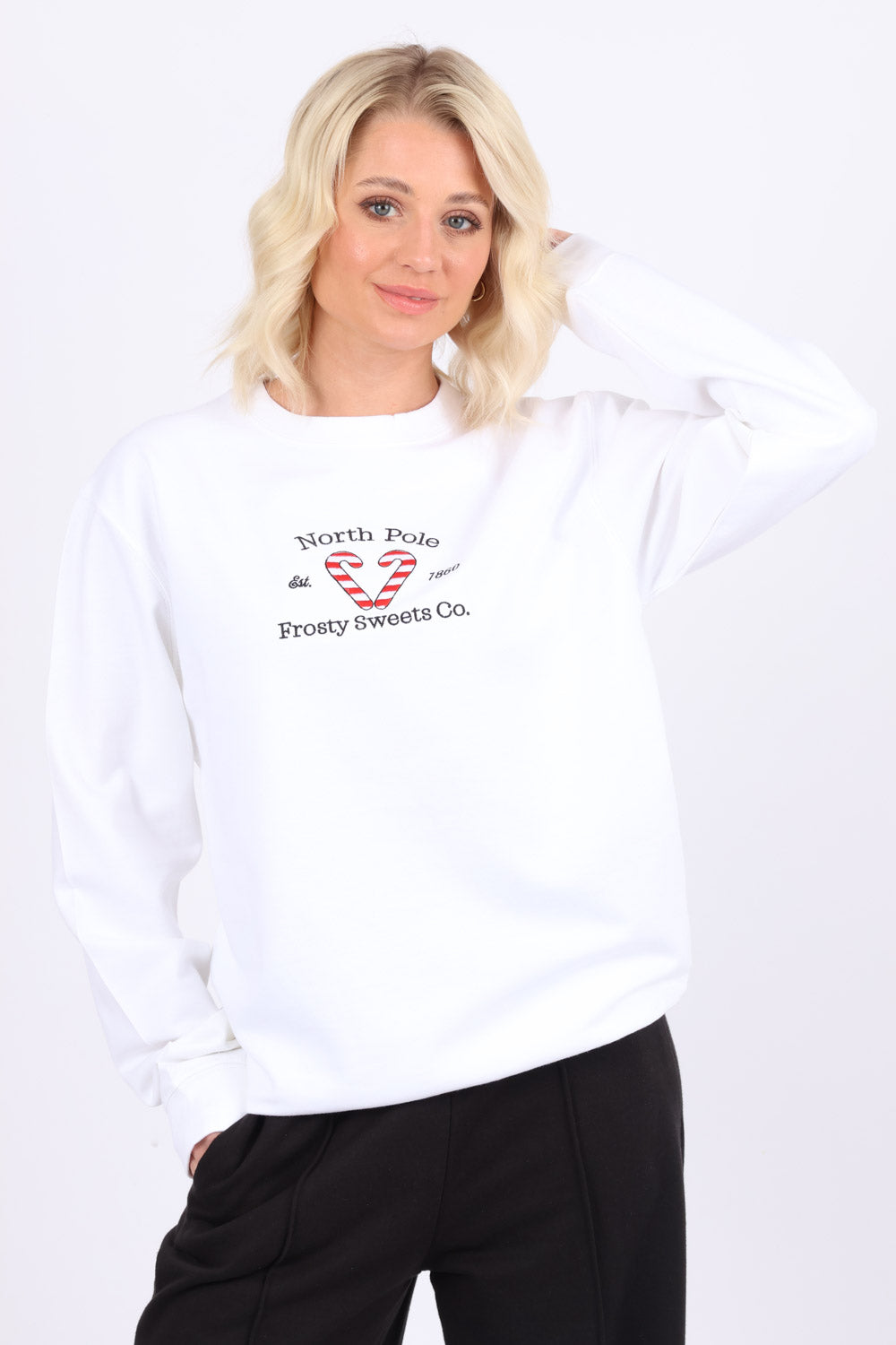 Frosty Sweets Co Embroidered Sweatshirt