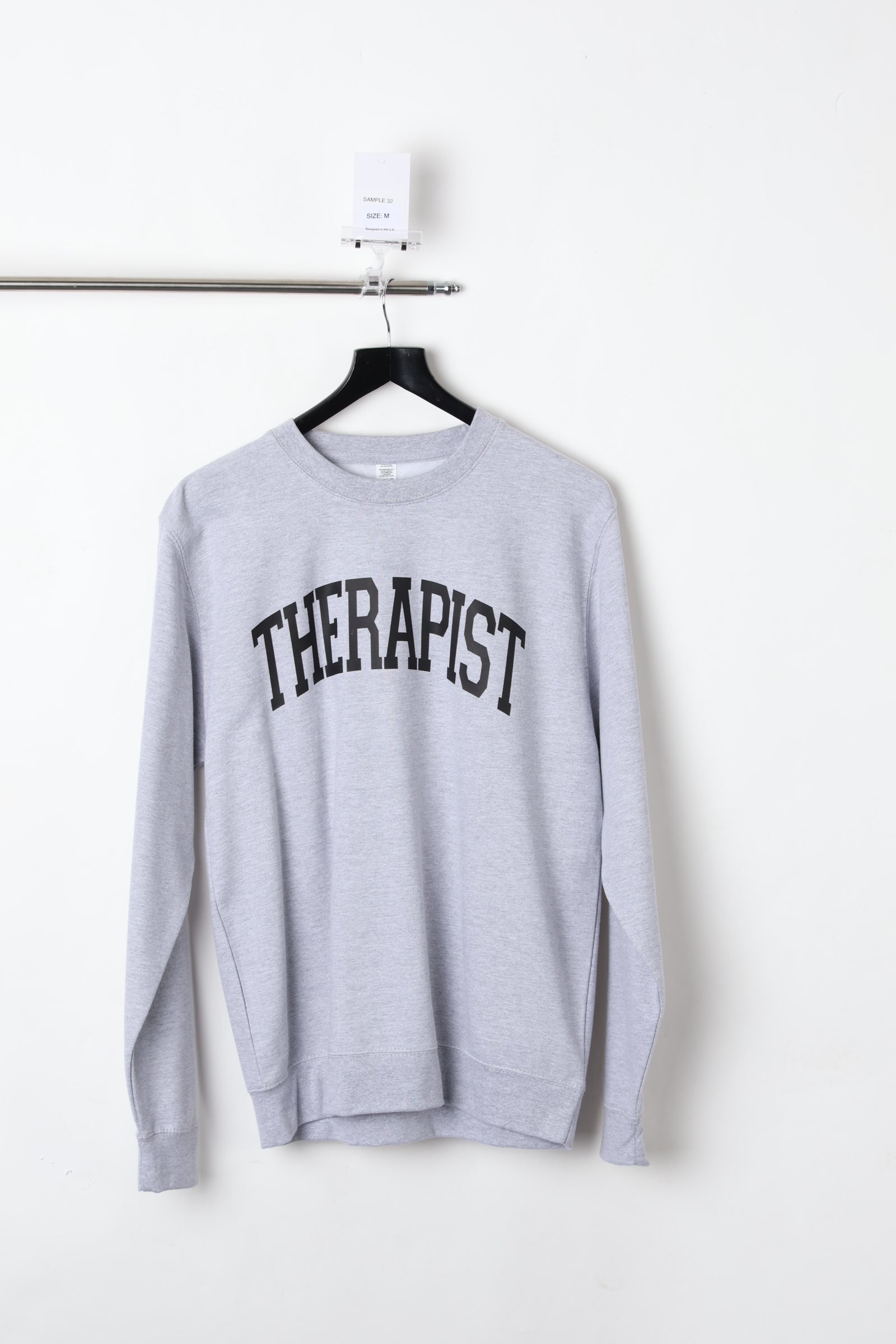 Therapist Ash Grey Sweatshirt (Size M) – Sample