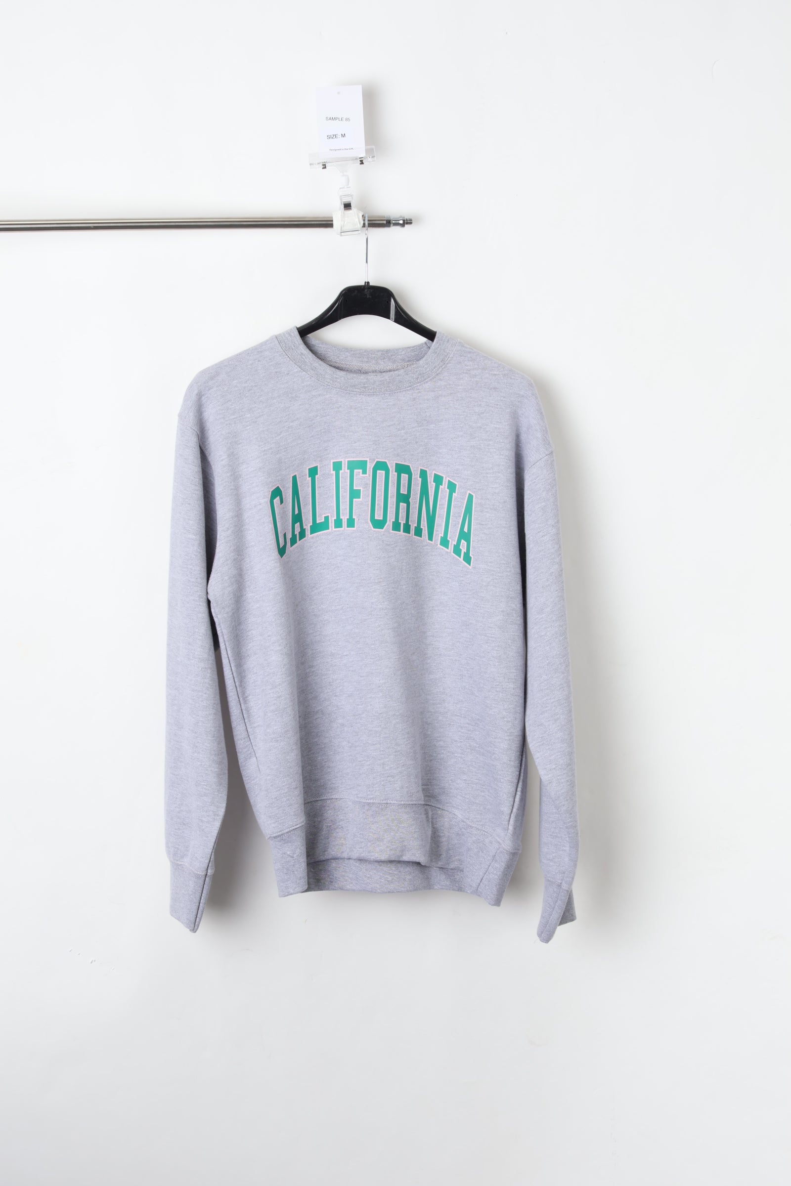 California Graphic Printed Ashgrey Sweatshirt (Size M) – Sample