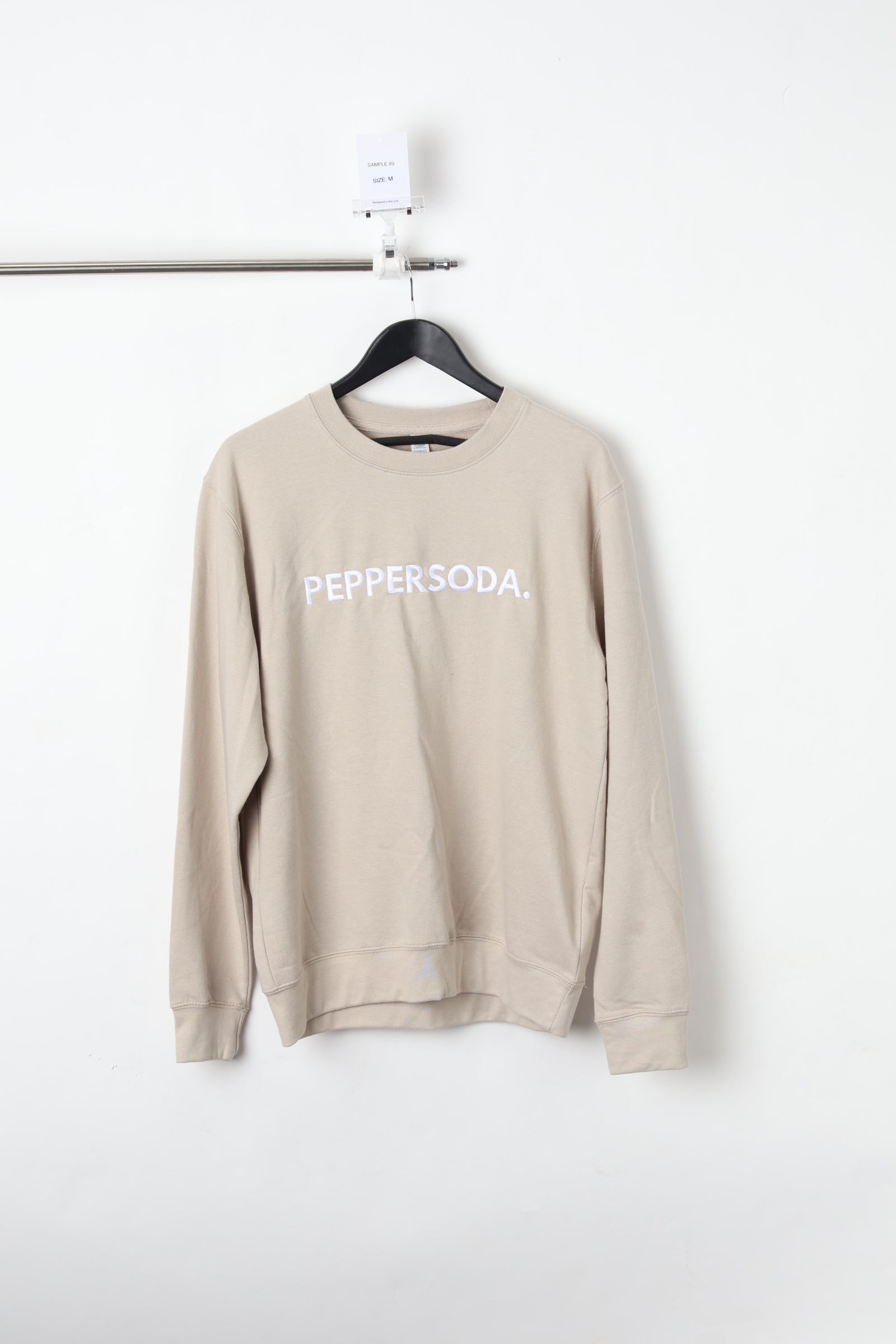 Peppersoda Embroidered Natural Stone Sweatshirt (Size M) – Sample