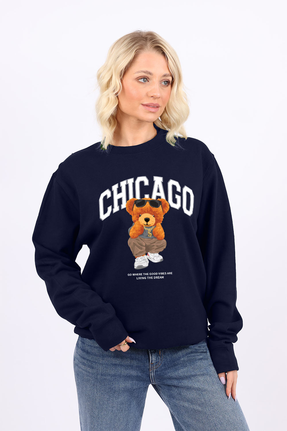 Chicago Teddy Printed Sweatshirts