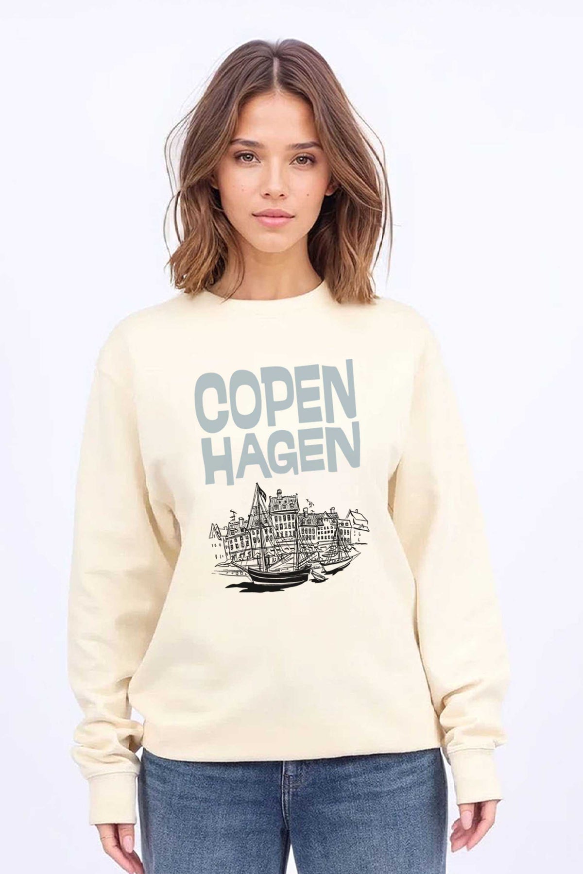 Copenhagen Denmark Graphic Printed Sweatshirt