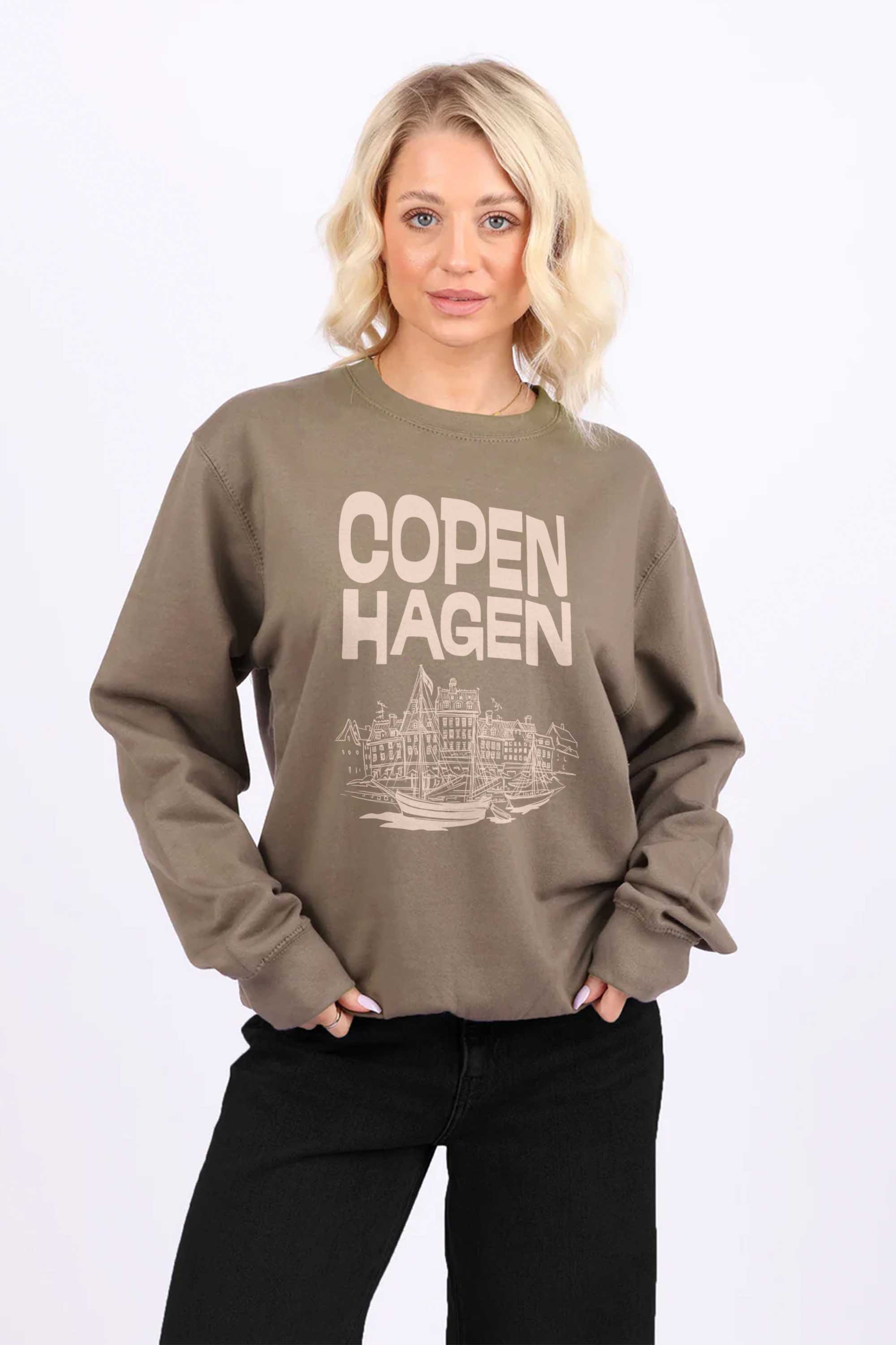 Copenhagen Denmark Graphic Printed Sweatshirt