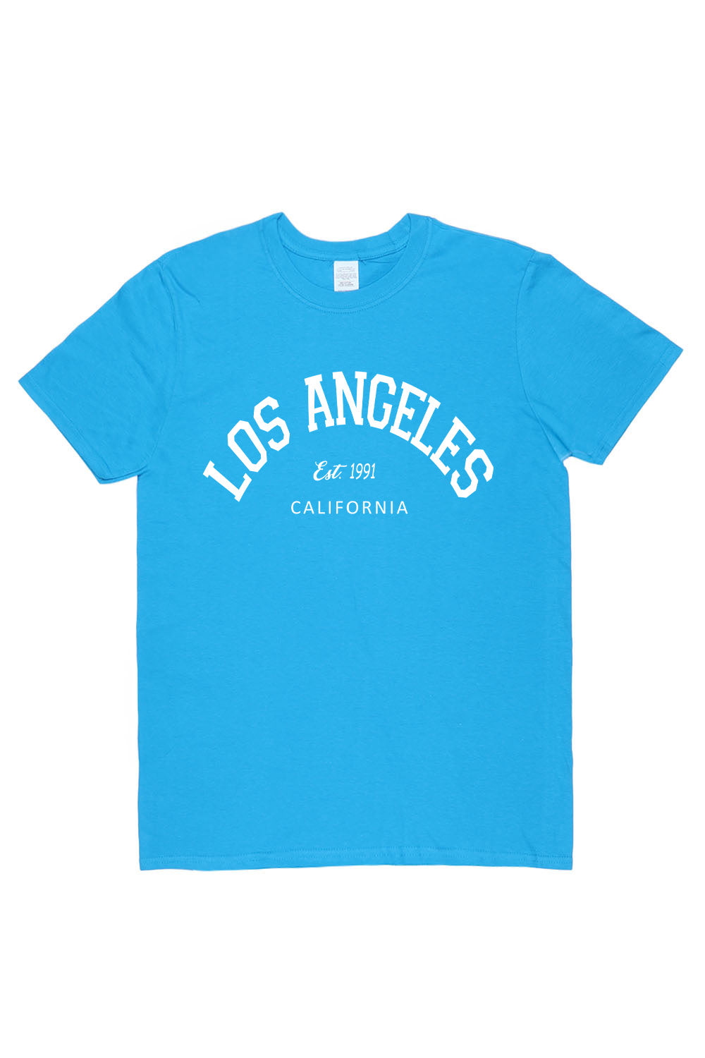 Los Angeles T Shirt in Sapphire Blue Custom Packs Missi Clothing