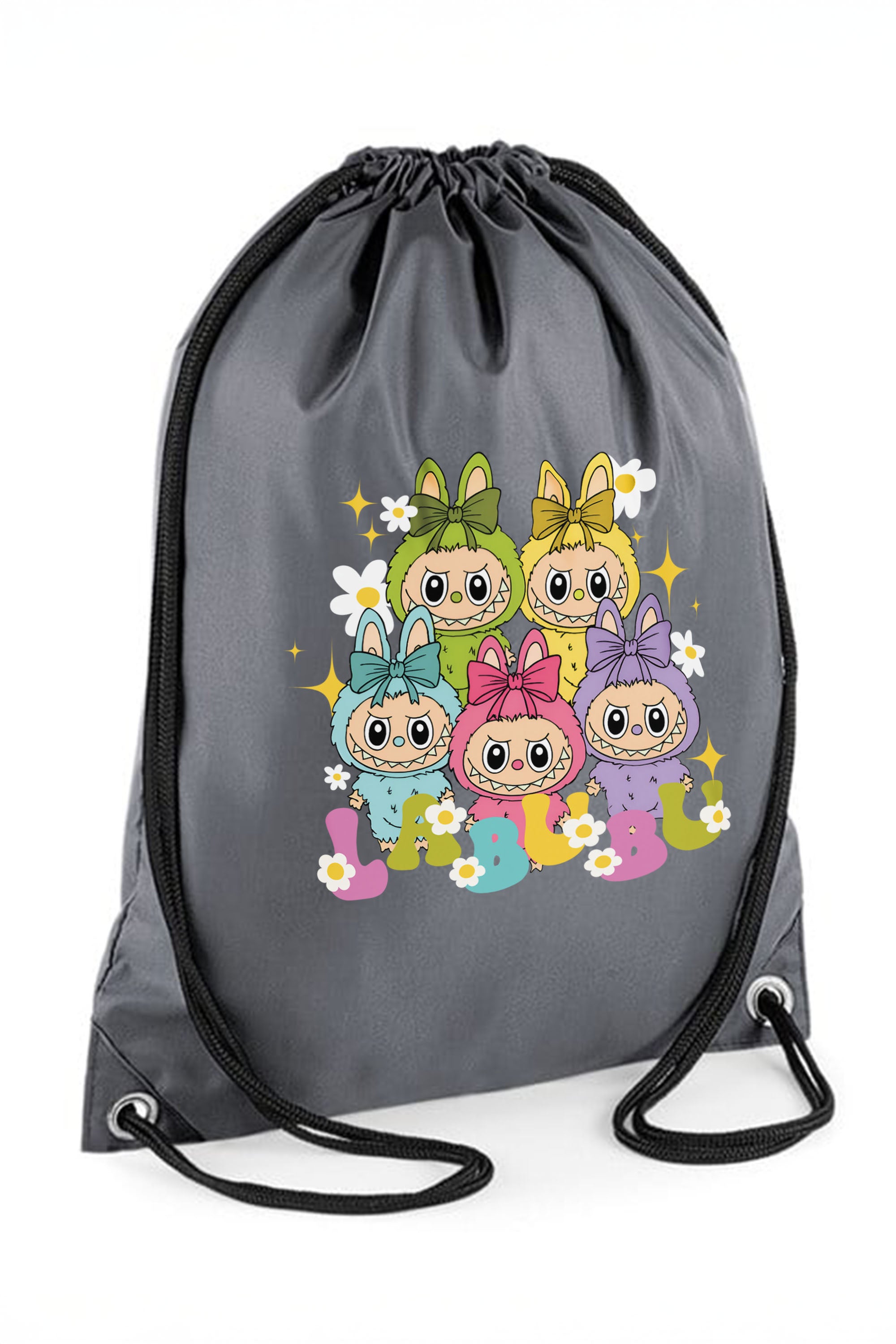 Labubu Daisy Squad Printed Water-Resistant Gymsac
