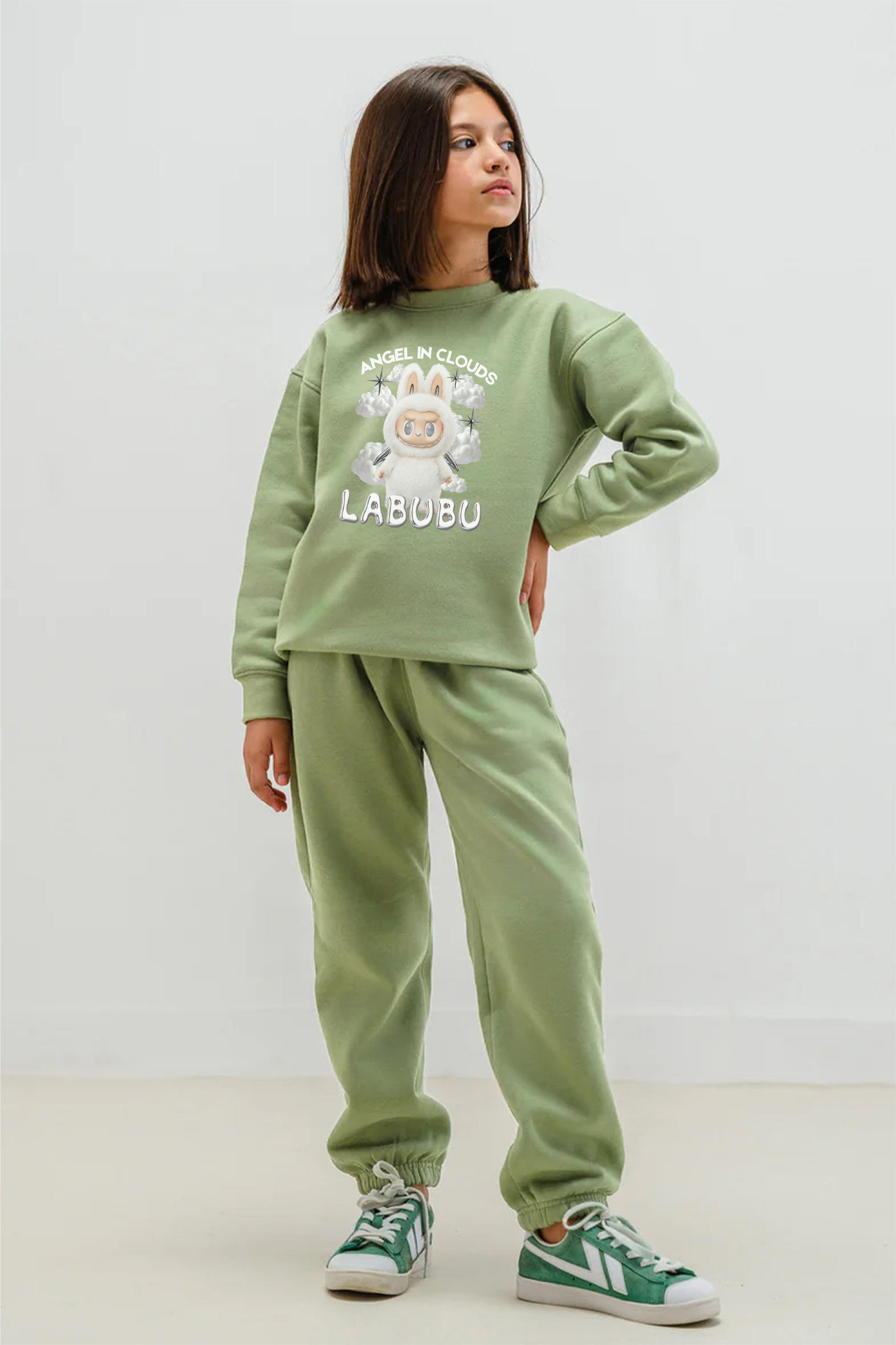 Kids Premium Labubu Cloud Printed Sweatshirt (Pack of 5)