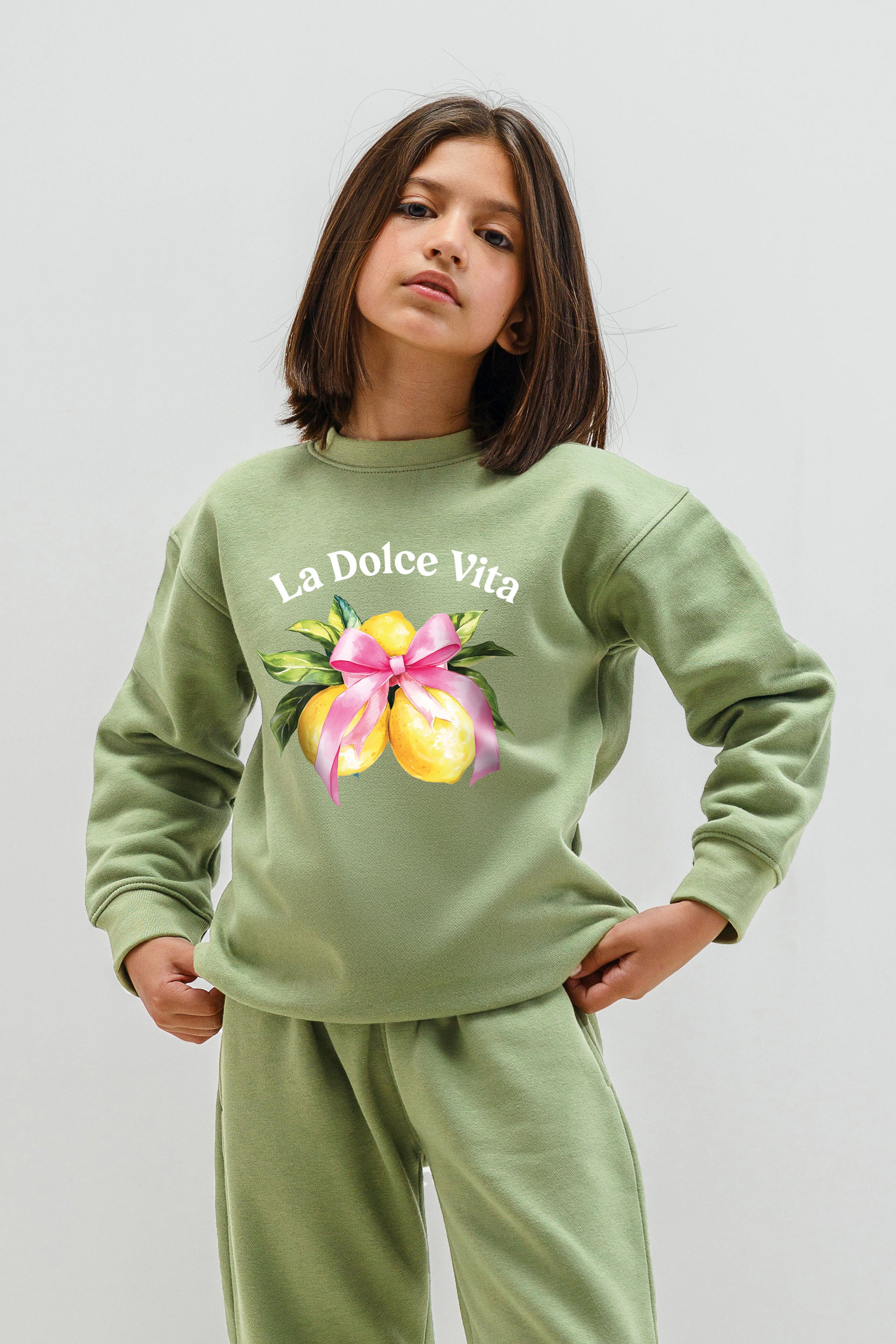 Kids Premium La Dolce Vita Printed Sweatshirt (Pack of 5)