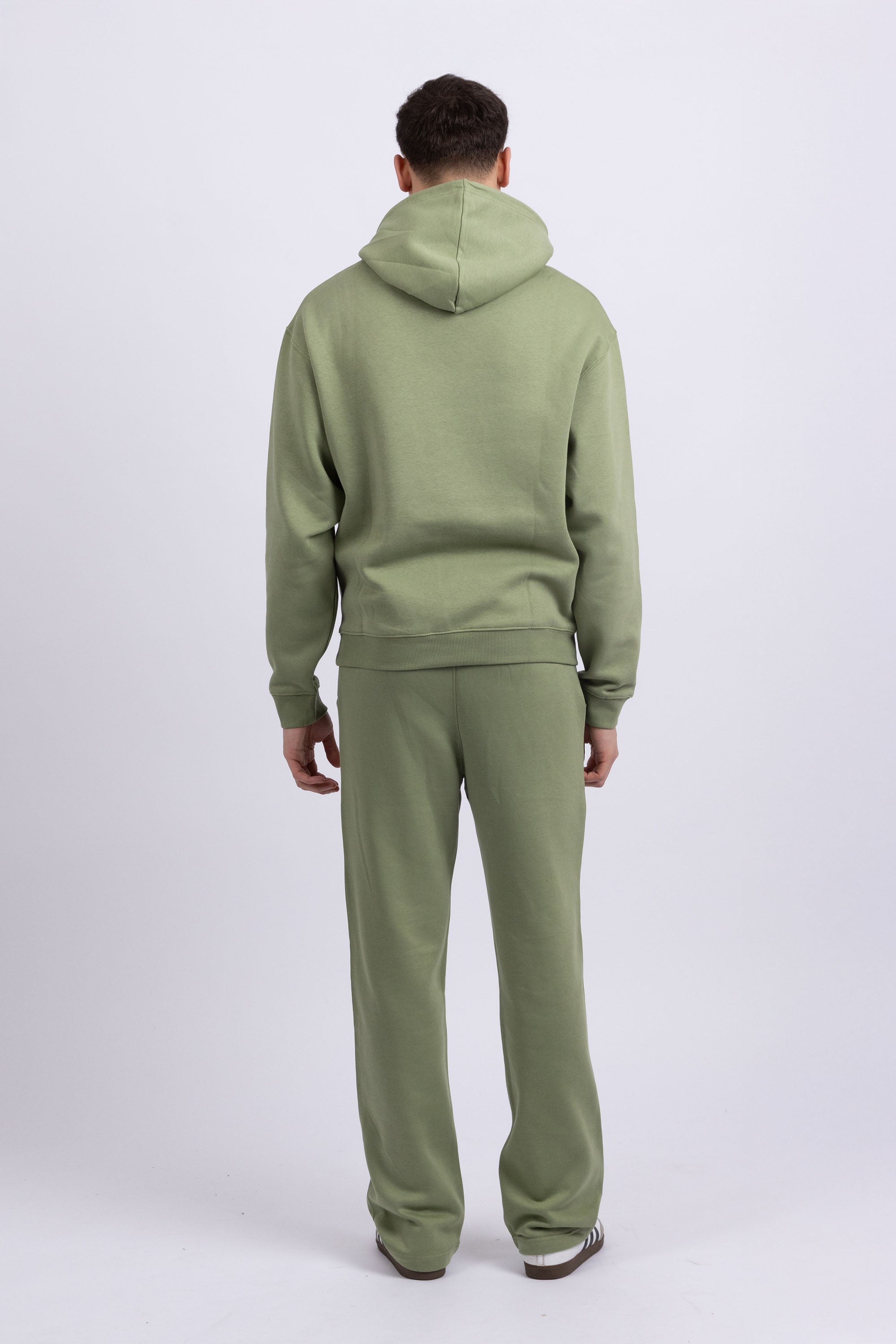 Unisex Sage Green LSF Fleece Hoodie & Straight Leg Jogger Set (Pack of 4 Sets)