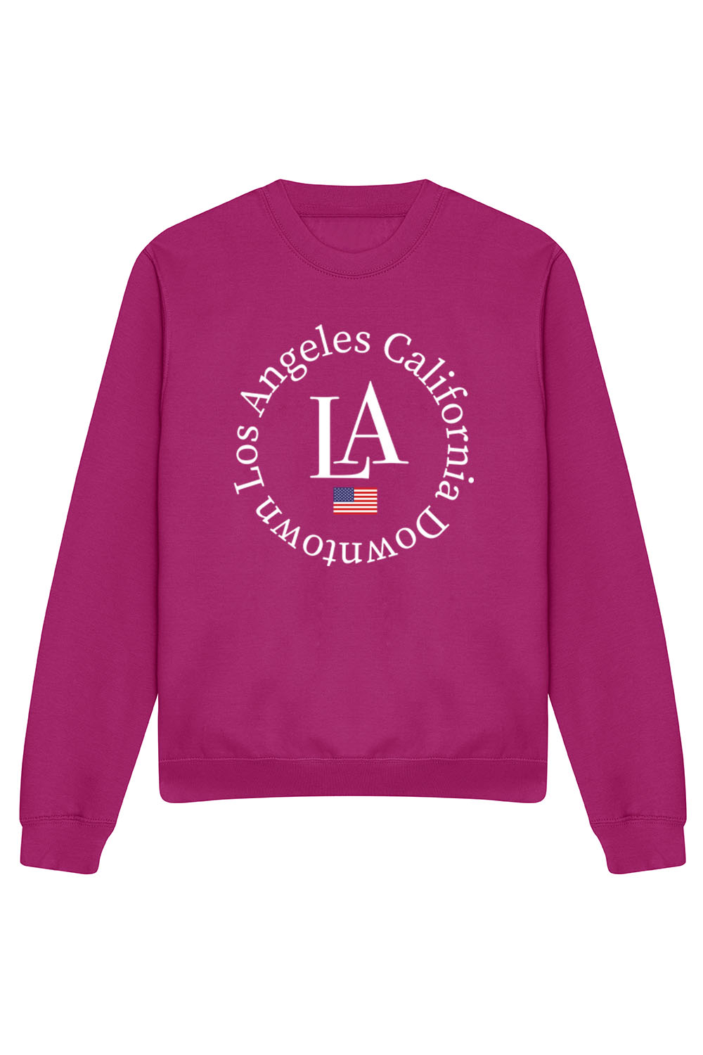 LA Sweatshirt In Festival Fuchsia (Custom Packs)