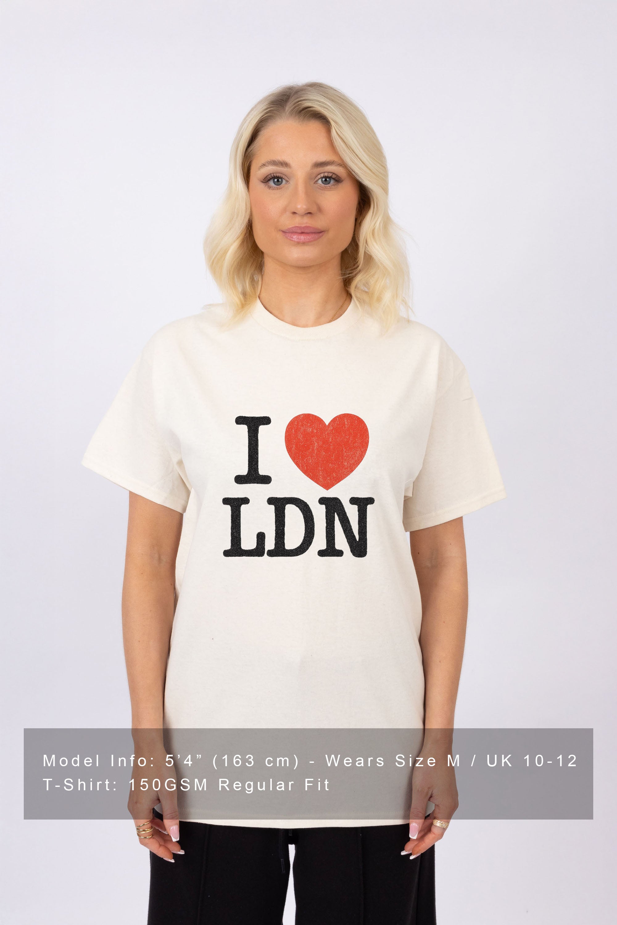 Regular Fit T-shirt in I love LDN Print