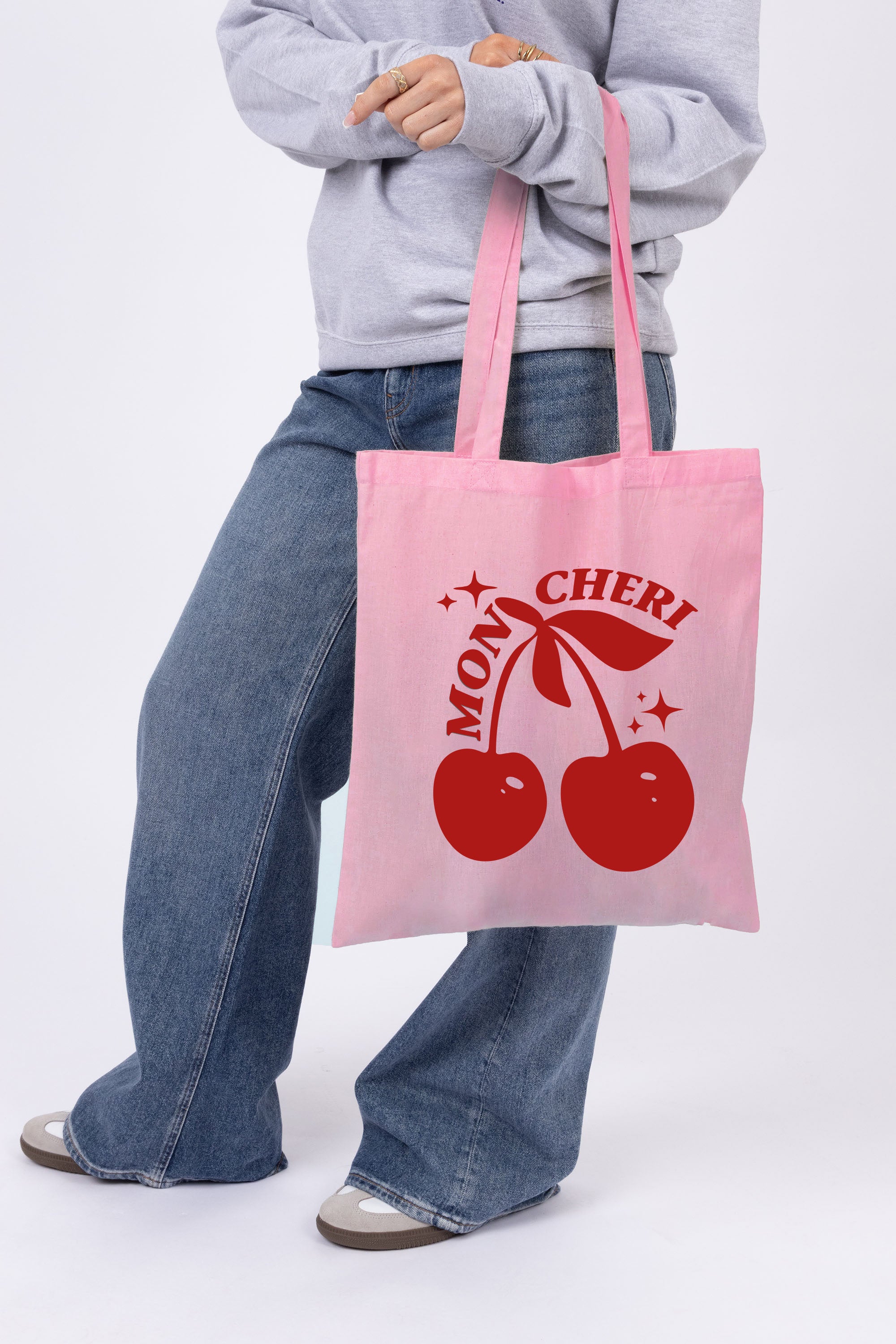 Mon Cheri Printed Cotton Long Handle Canvas Bag