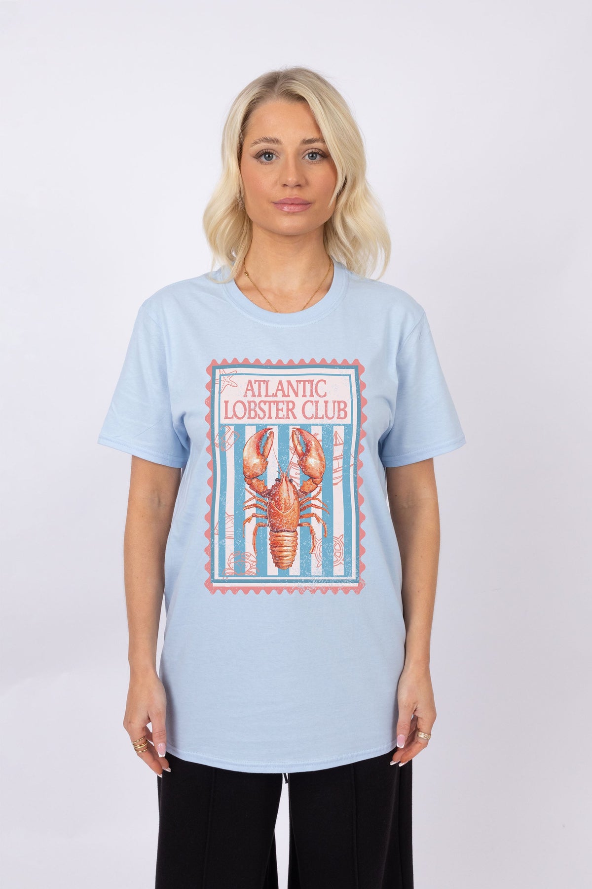 Atlantic Lobster Club Seafood Printed T-Shirt