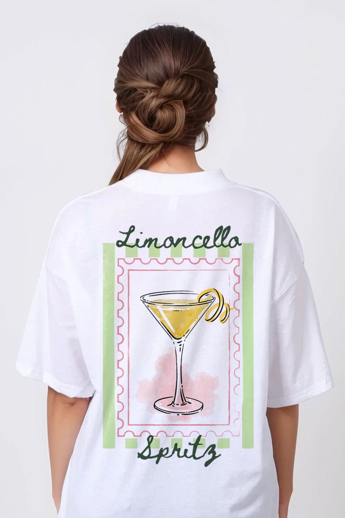 150GSM Oversized T-Shirt in Limoncella Print