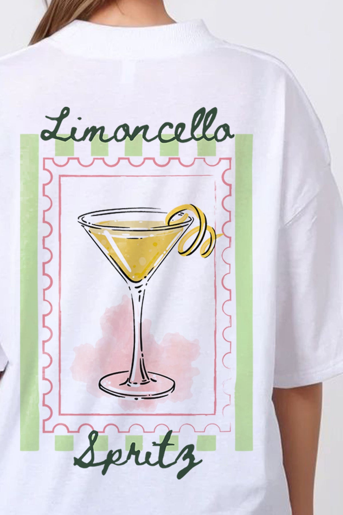 150GSM Oversized T-Shirt in Limoncella Print