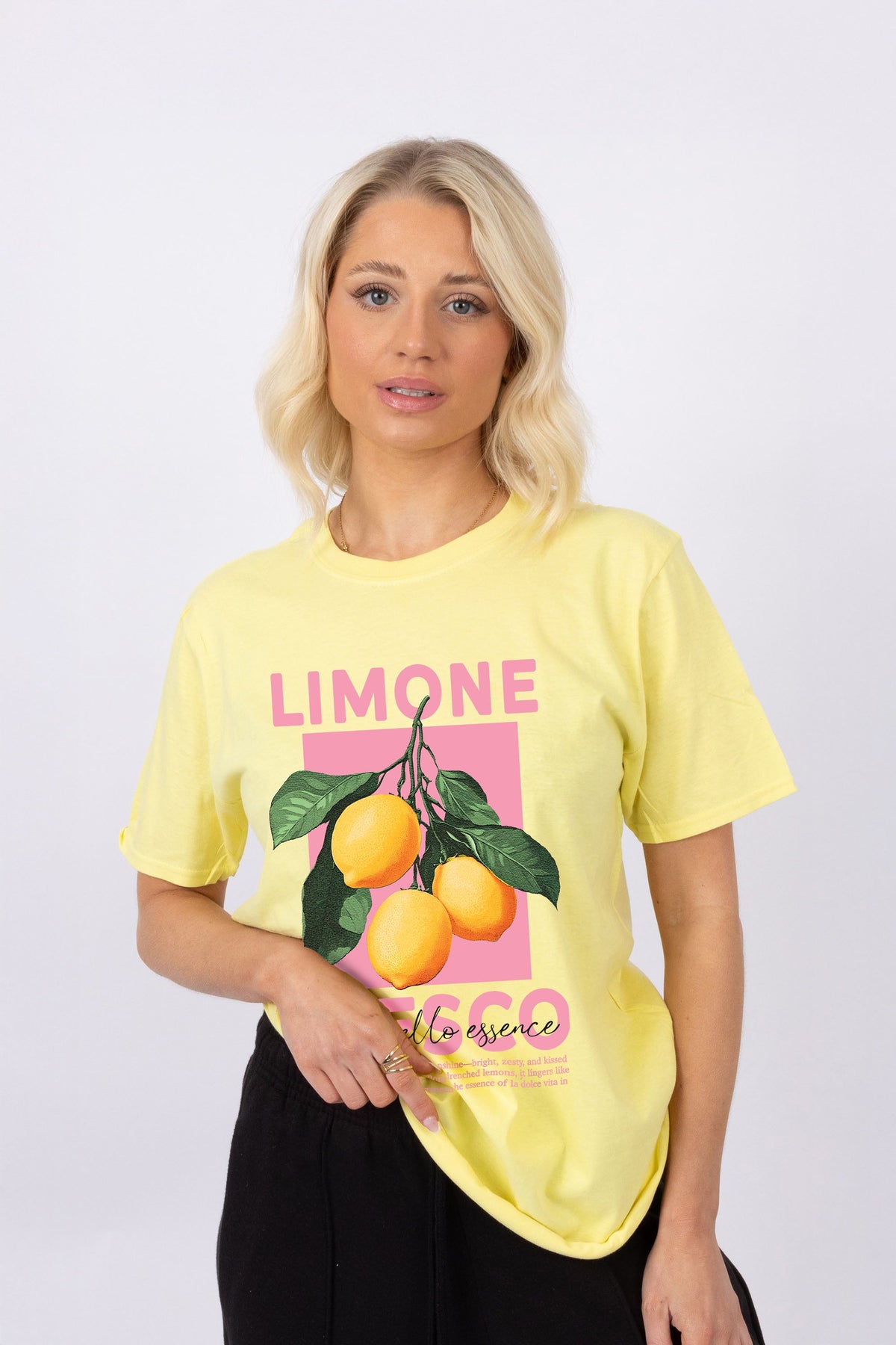 Regular Fit T-shirt in Limone Fresco Print