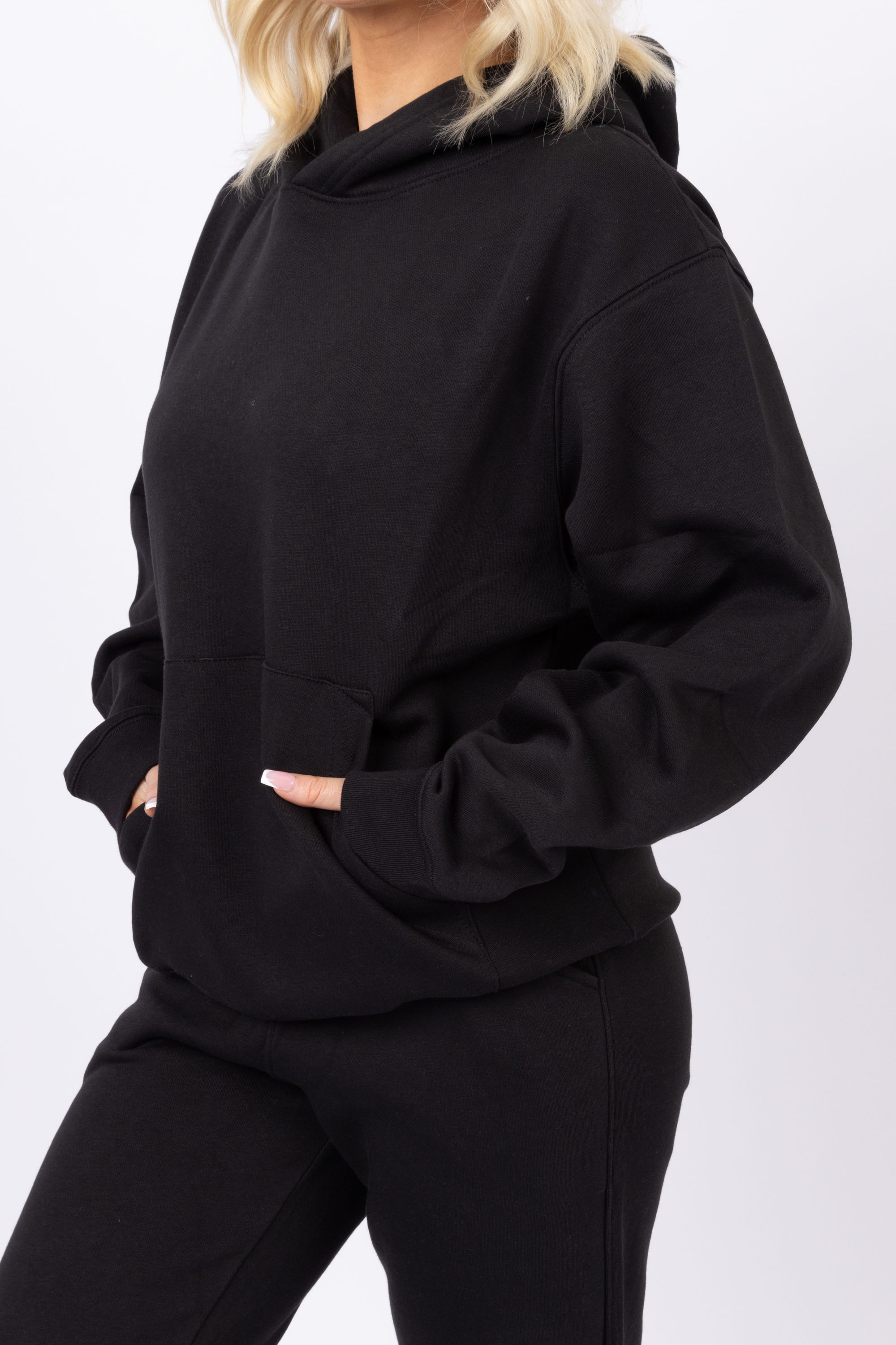 Unisex Black LSF Hoodie & Straight Leg Joggers Co-Ord Set (Pack Of 4 Sets)