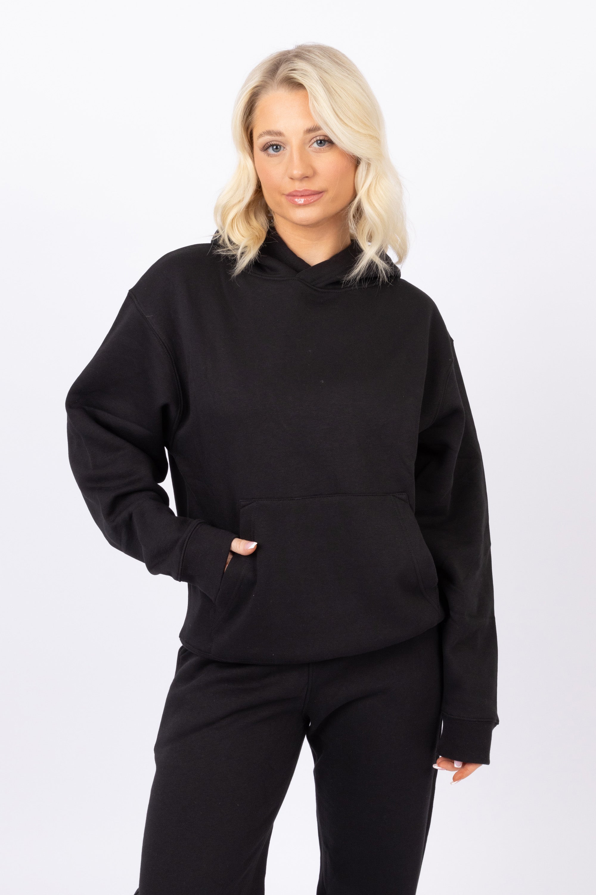 Unisex Black LSF Hoodie & Straight Leg Joggers Co-Ord Set (Pack Of 4 Sets)