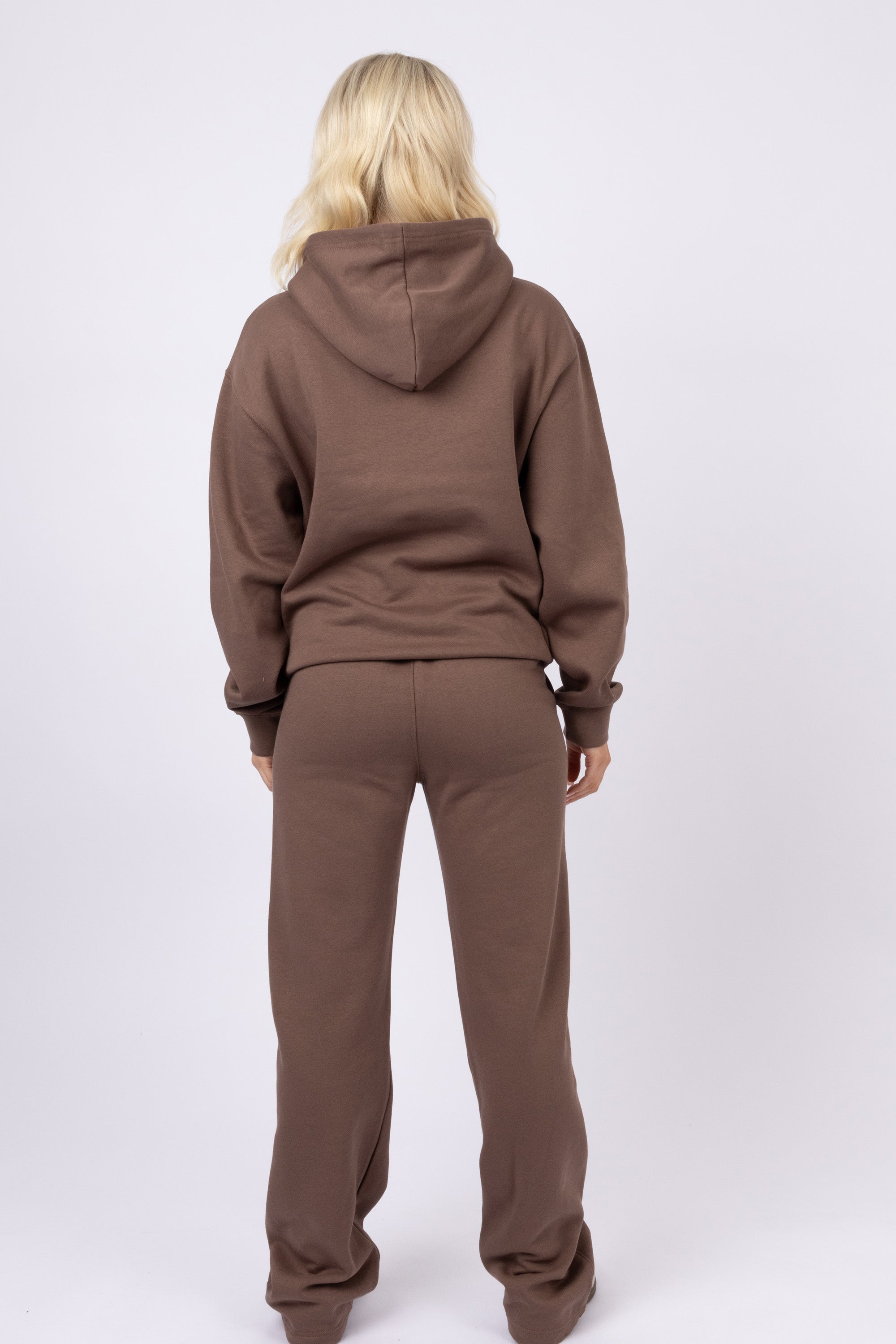 Unisex Brown LSF Hoodie & Straight Leg Joggers Co-Ord Set (Pack Of 4 Sets)