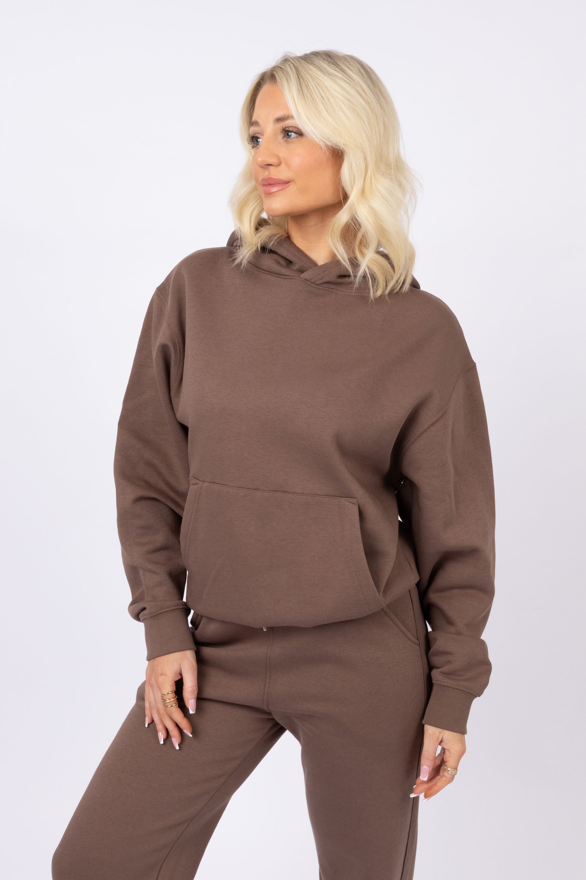 Unisex Brown LSF Hoodie & Straight Leg Joggers Co-Ord Set (Pack Of 4 Sets)