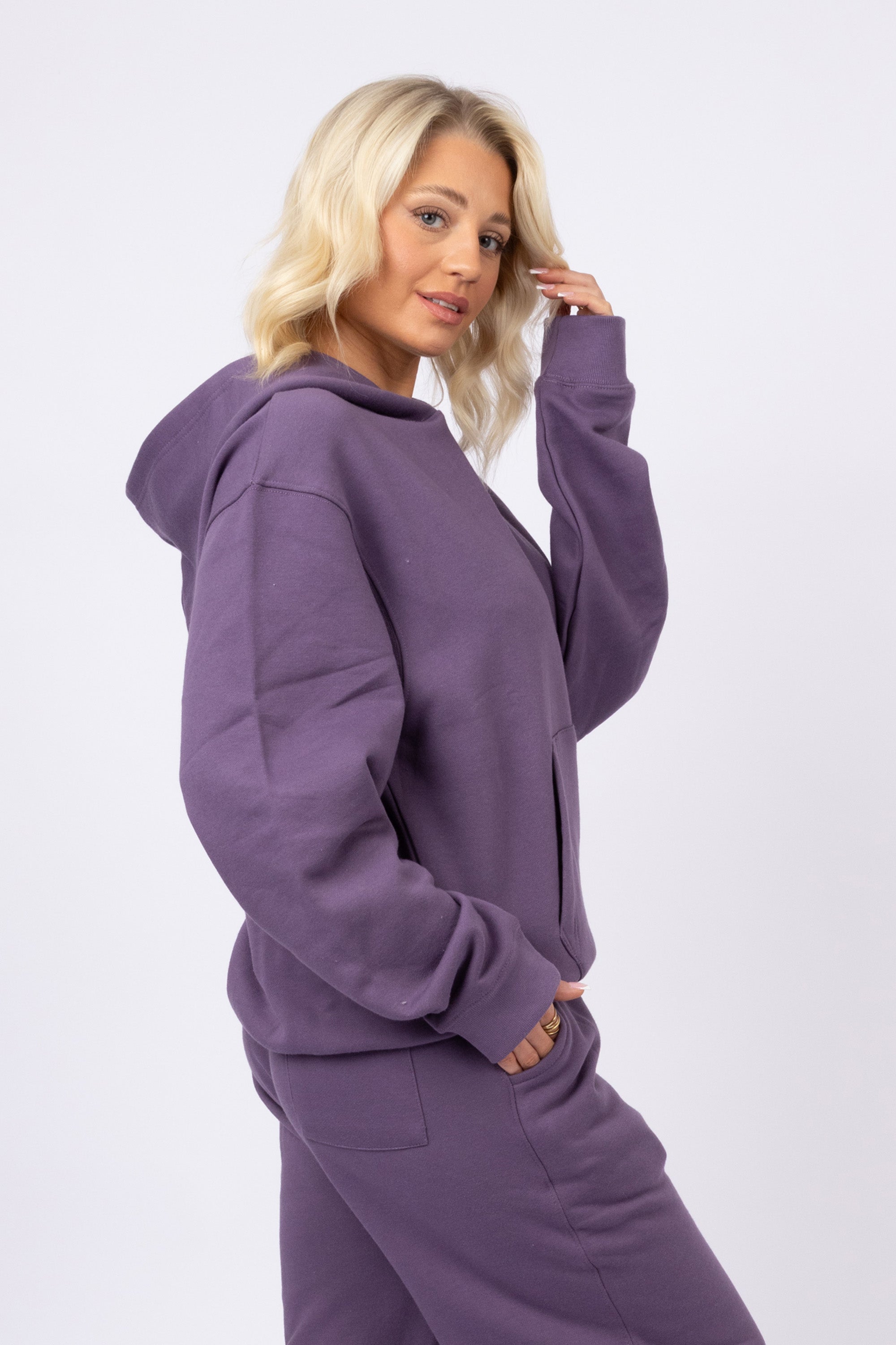Unisex Dusty Purple LSF Hoodie & Joggers Co-Ord Set (Pack Of 4 Sets)
