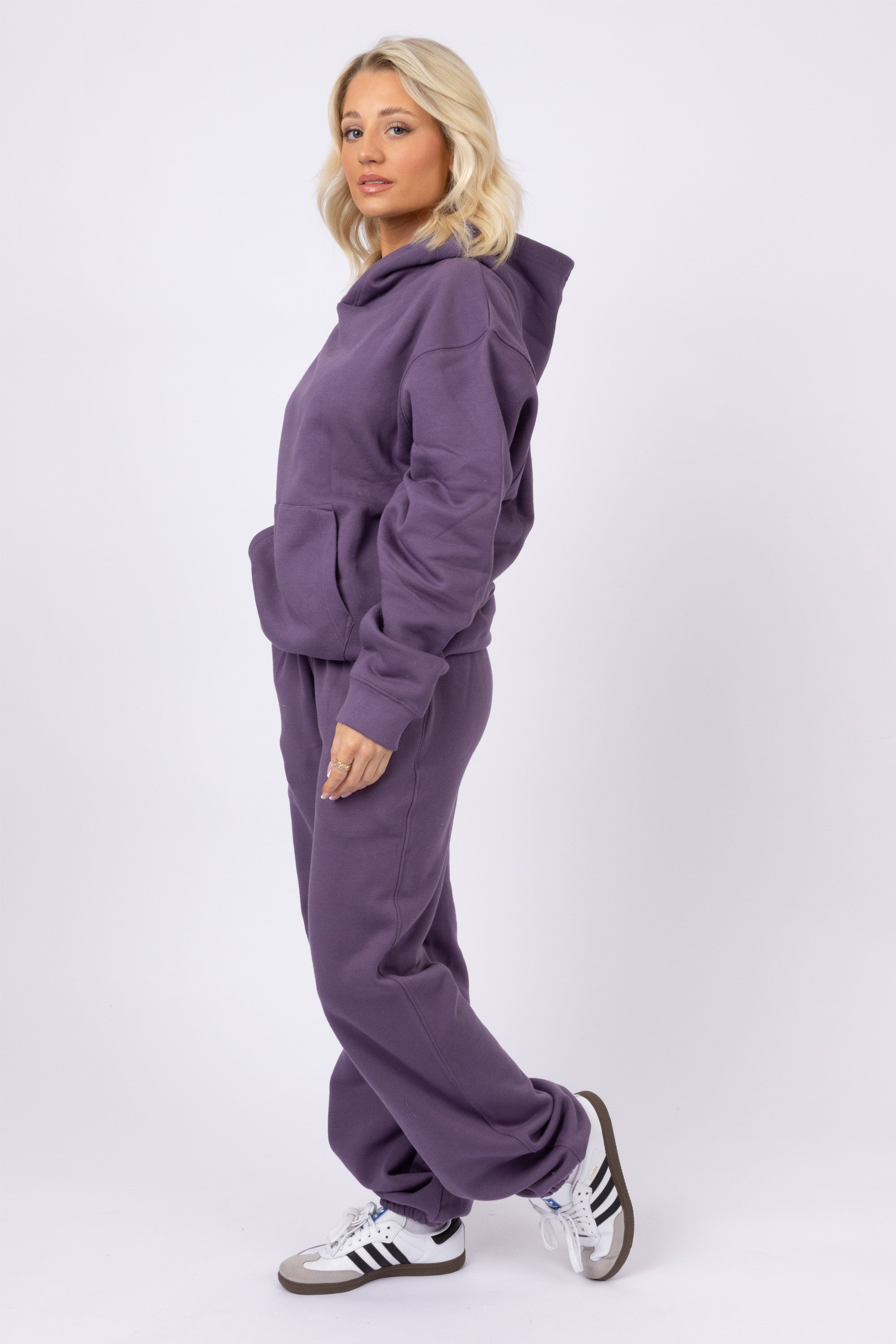 Unisex Dusty Purple LSF Hoodie & Joggers Co-Ord Set (Pack Of 4 Sets)