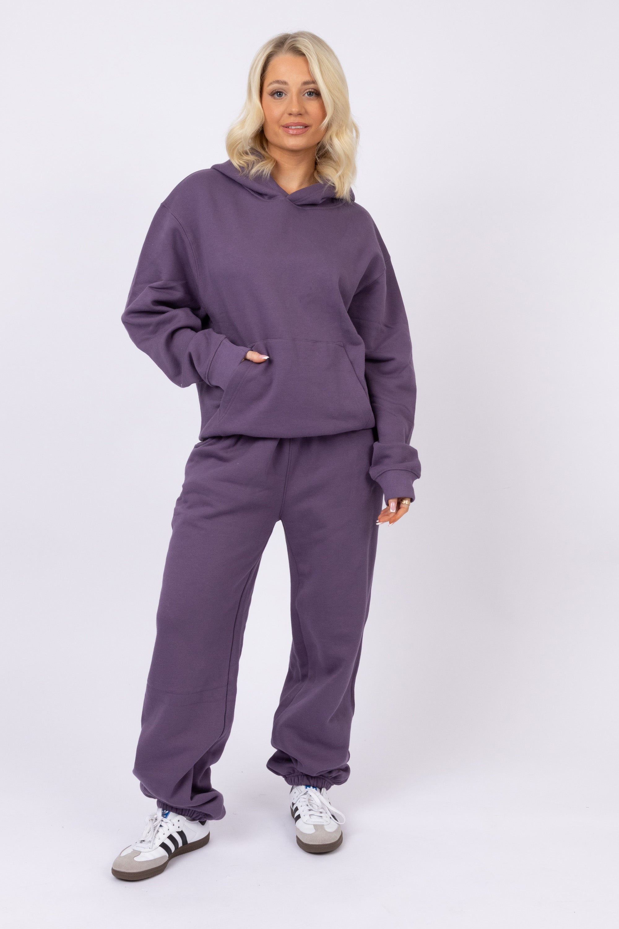Unisex Dusty Purple LSF Hoodie & Joggers Co-Ord Set (Pack Of 4 Sets)