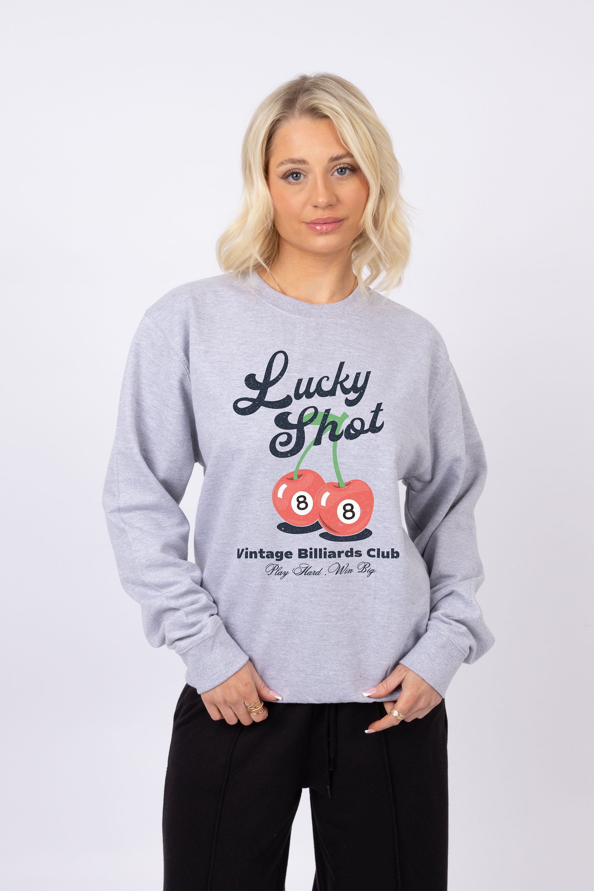 cherry printed sweatshirt
