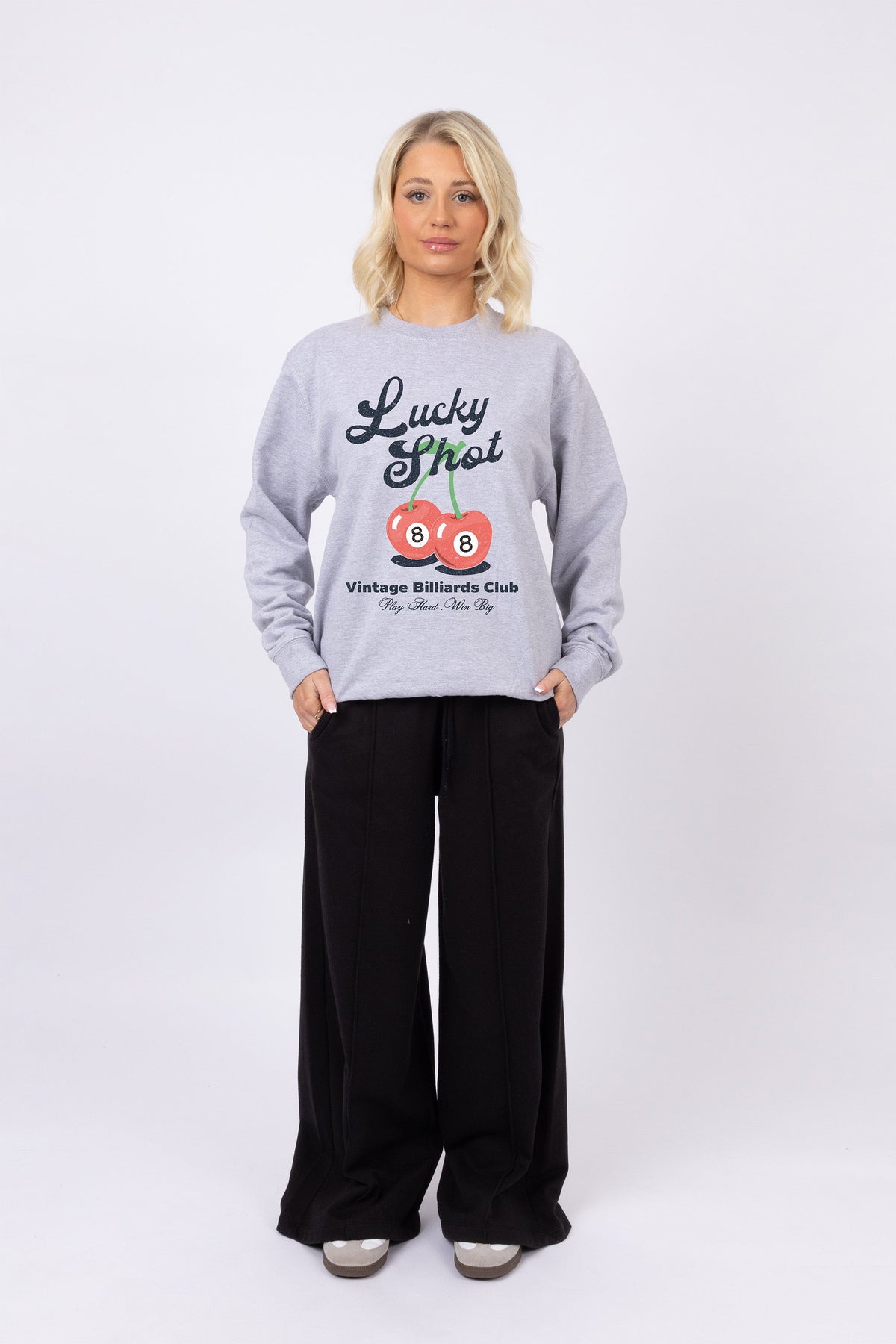 Lucky Shot Cherry Printed Sweatshirt