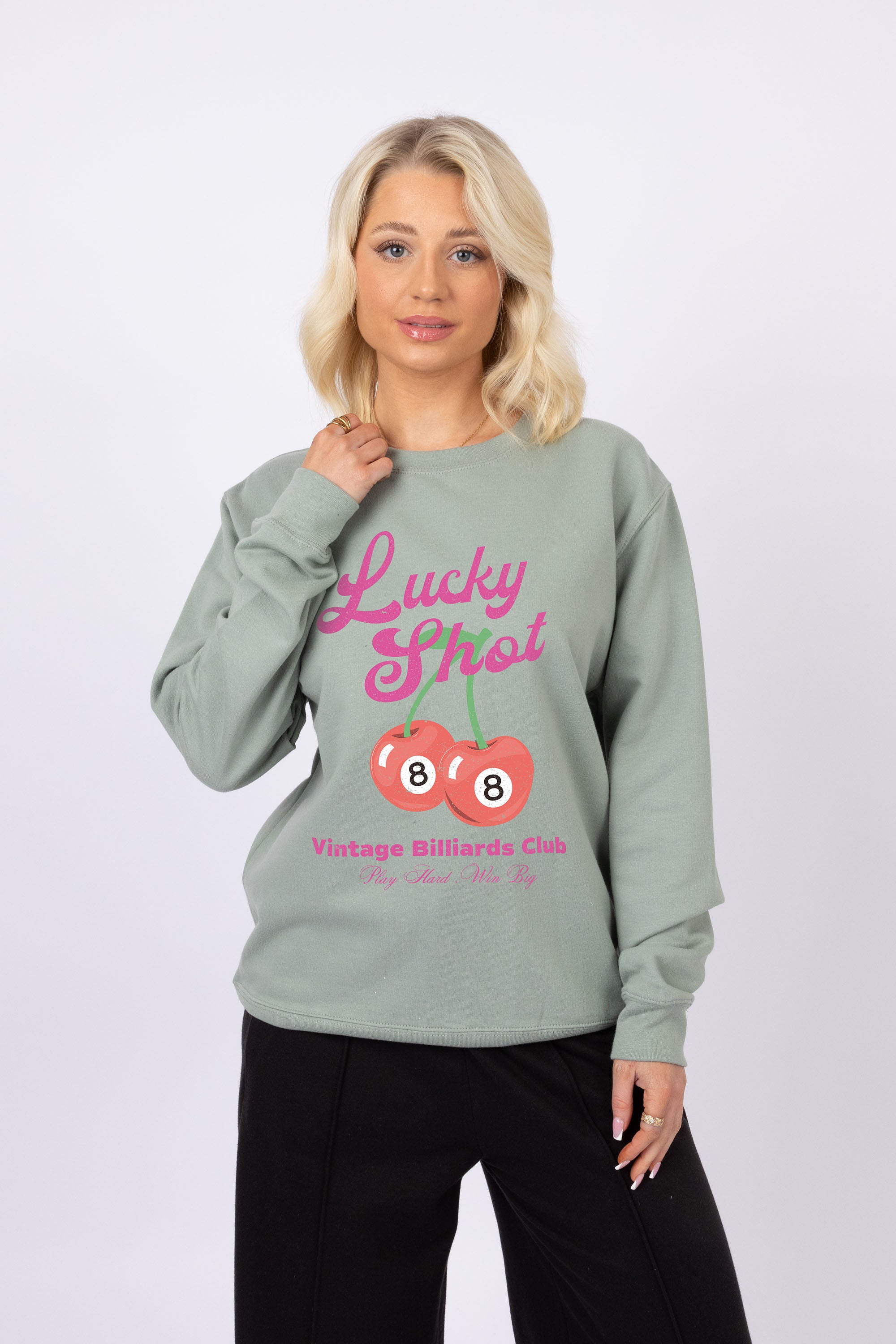 Lucky Shot Cherry Printed Sweatshirt