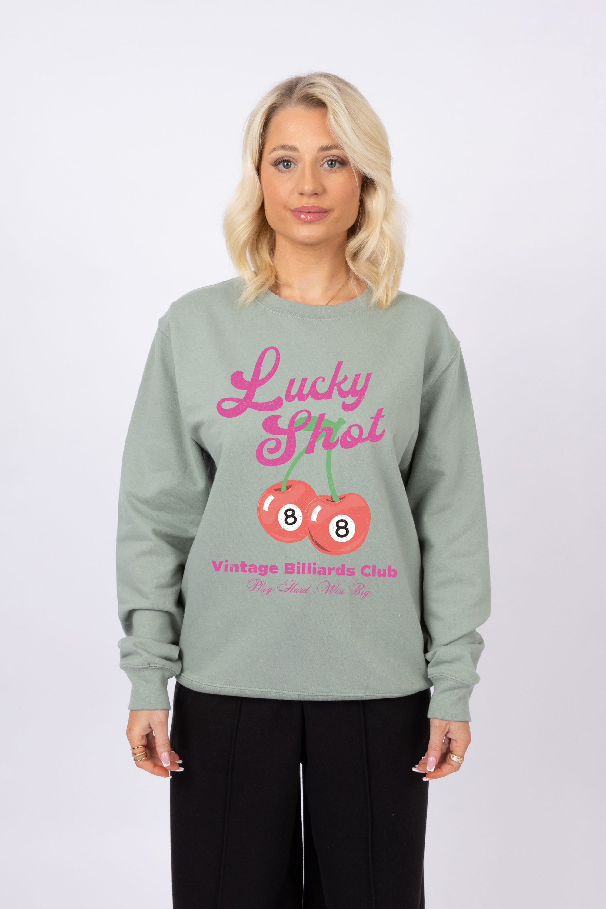 Lucky Shot Cherry Printed Sweatshirt