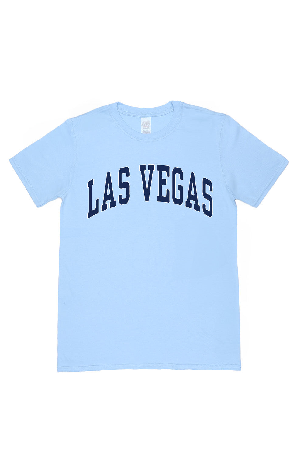 Las Vegas T Shirt in Light Blue Custom Packs Missi Clothing