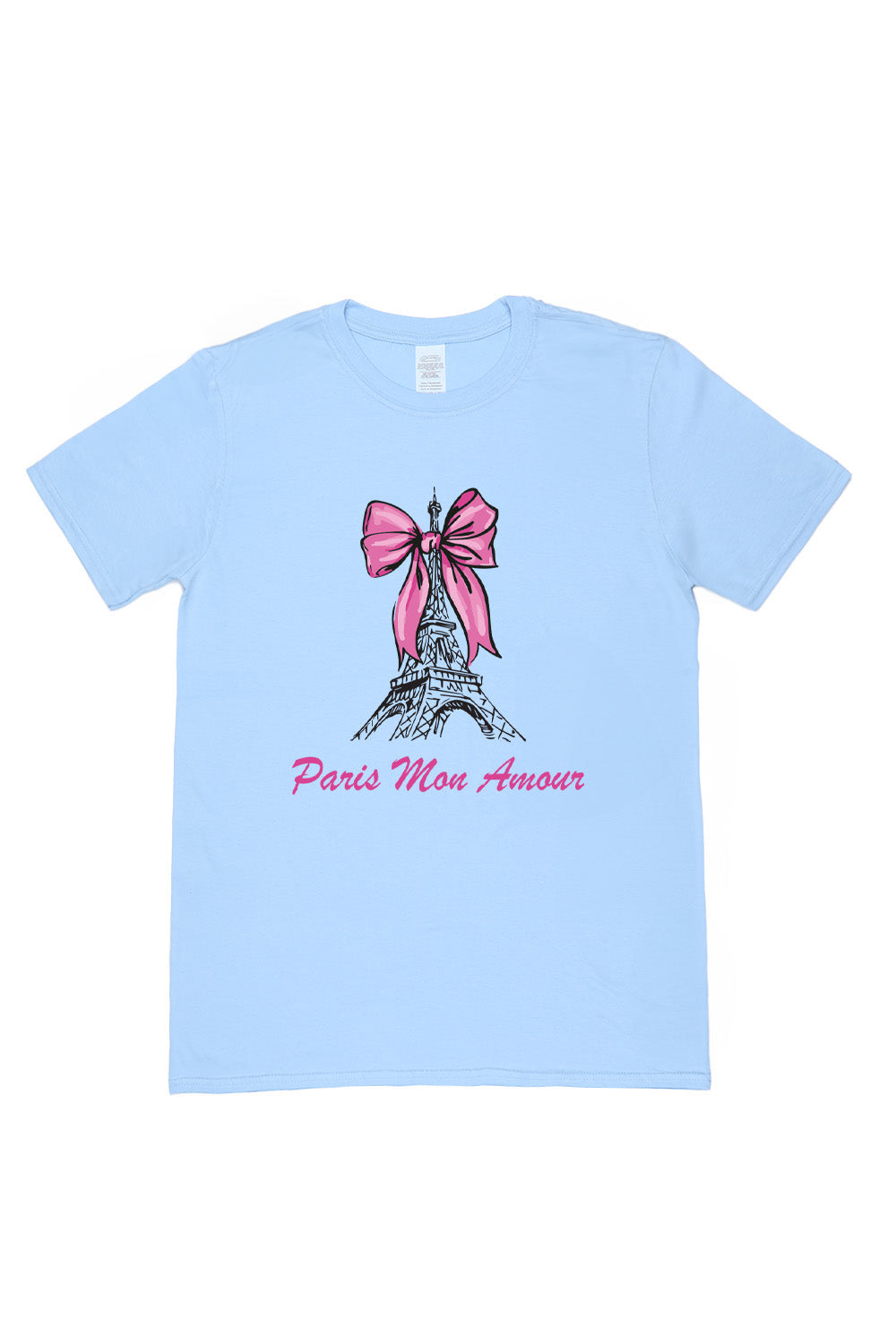 Paris Mon Amour T-Shirt in Light Blue (Custom Packs)