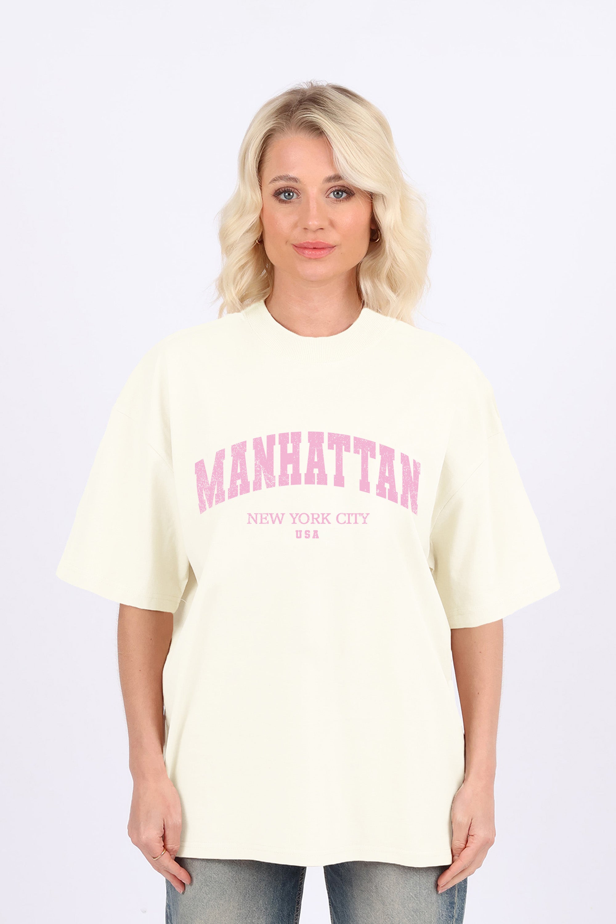 Oversized T-Shirt In Manhattan NYC Print