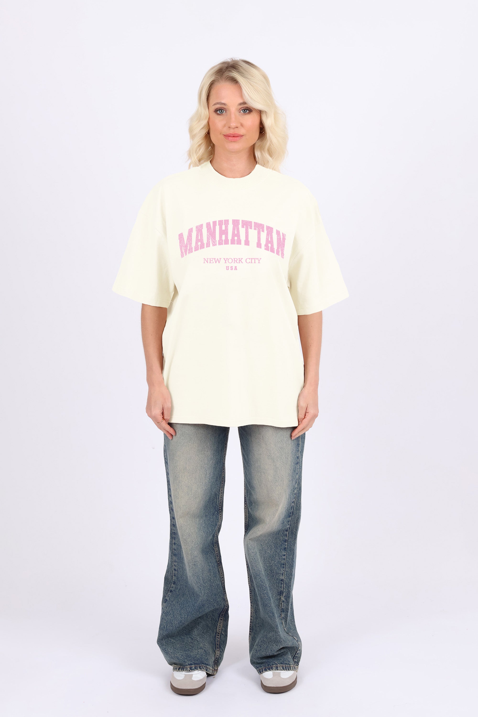 Oversized T-Shirt In Manhattan NYC Print