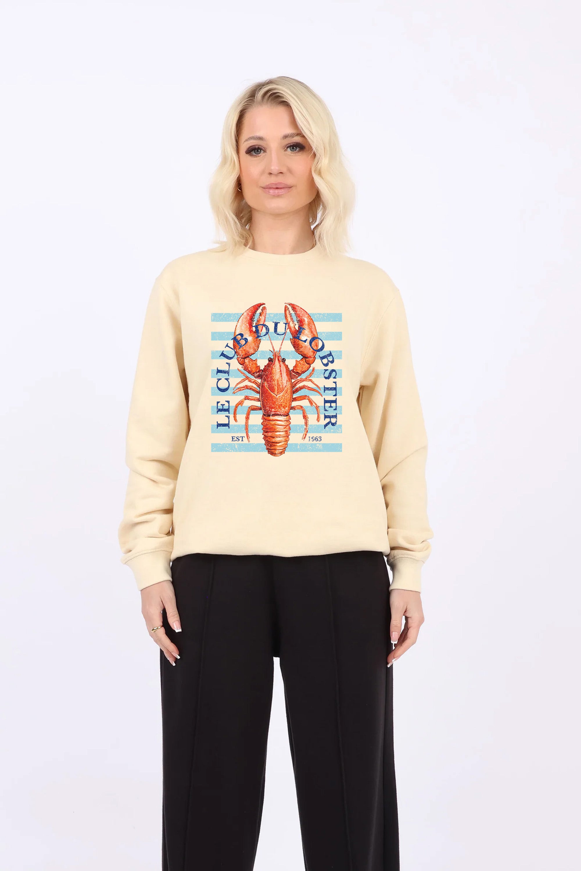 Le Club Du Lobster Seafood Printed Sweatshirts (Pack of 6)