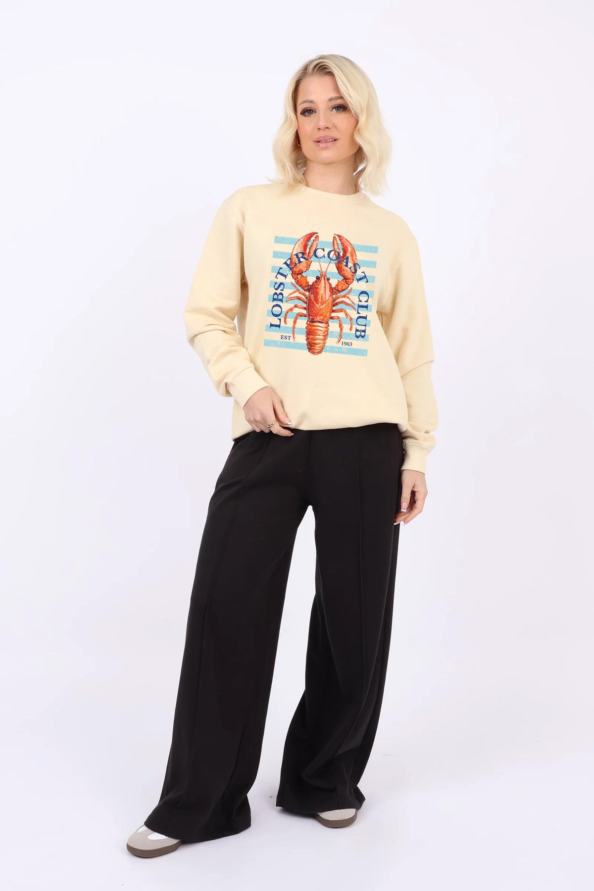 Le Club Du Lobster Seafood Printed Sweatshirts (Pack of 6)
