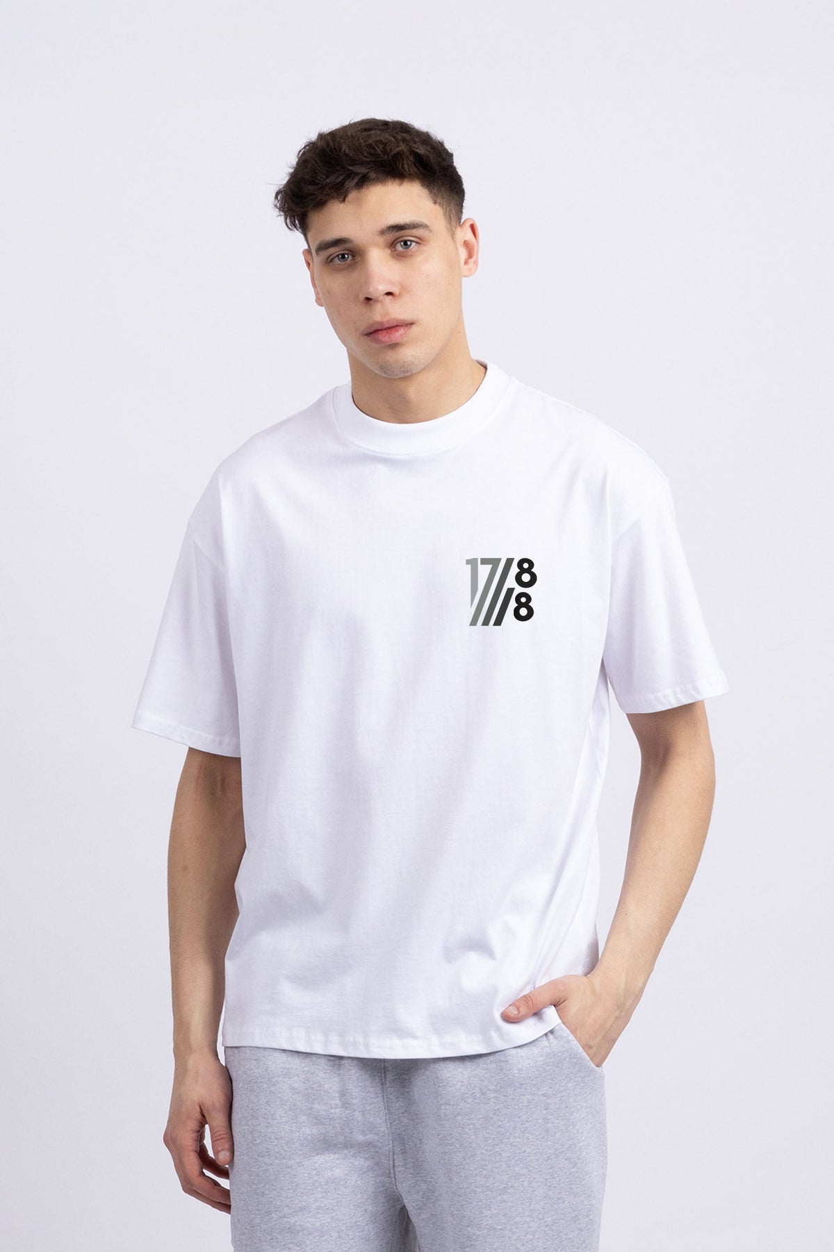 Mens 220 Gsm Oversized 1788 Ombre Printed T-shirt