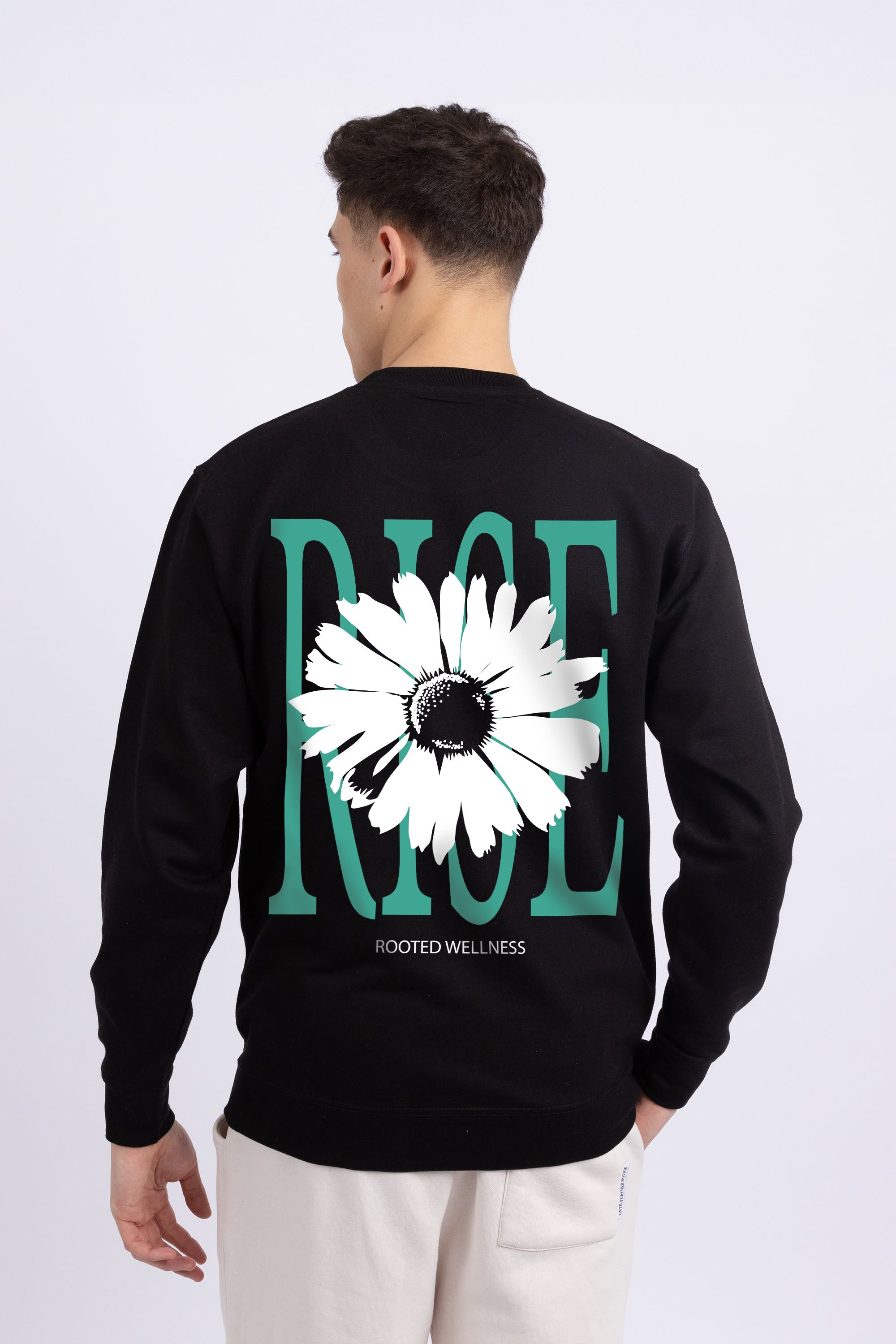 Mens Rise And Bloom Floral Printed Sweatshirt