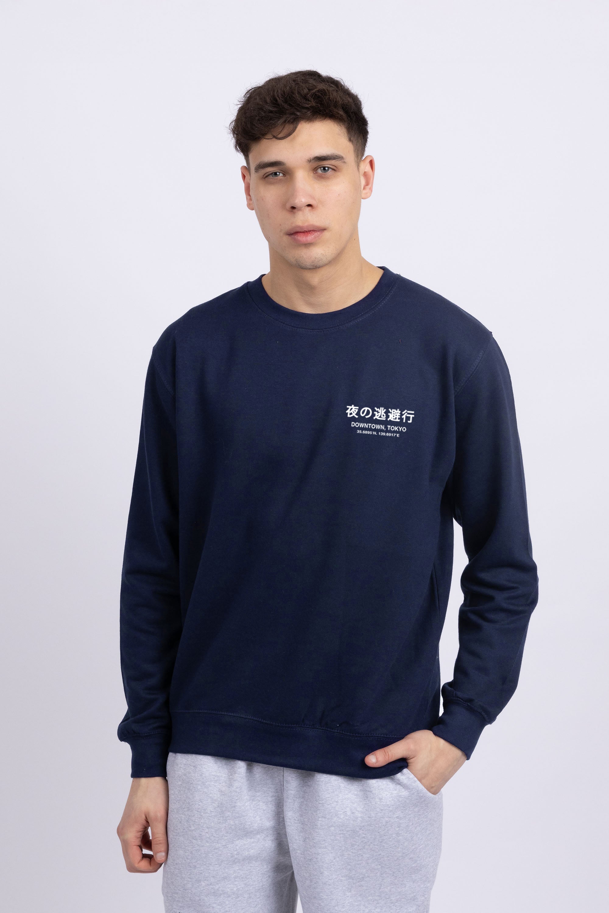 Mens Downtown Tokyo Printed Sweatshirts