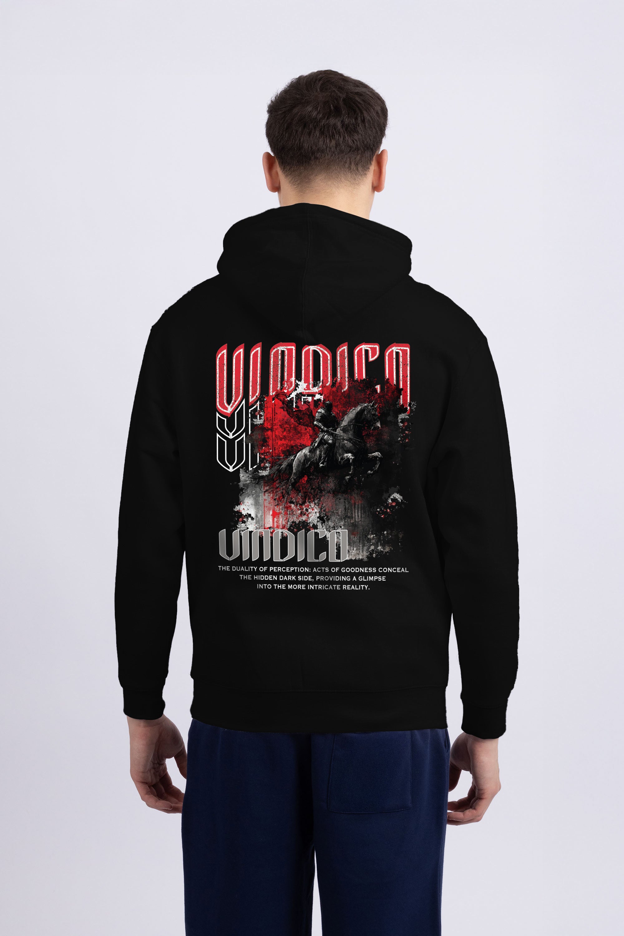 Mens Vindico Printed Oversized Hoodie