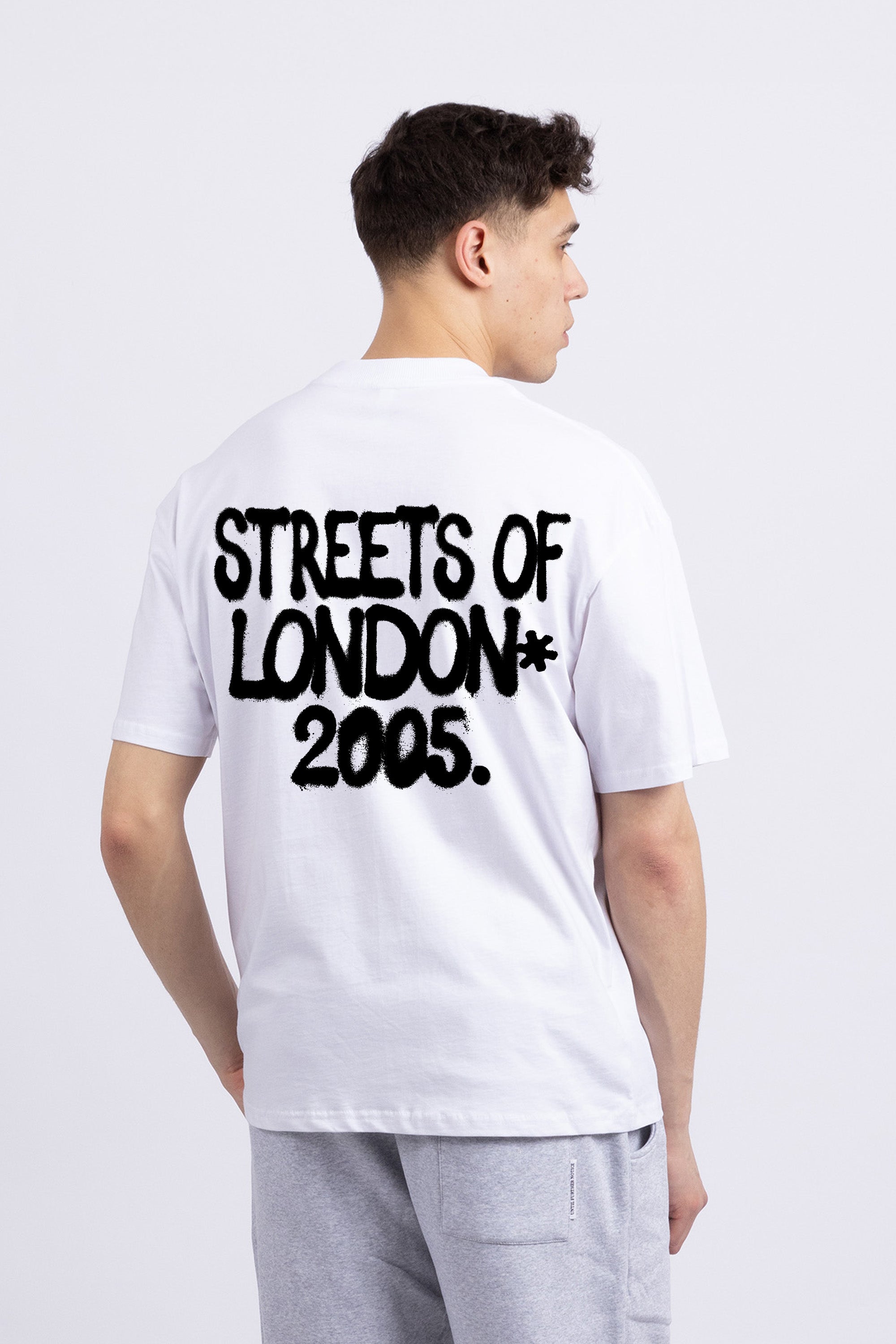 Mens 220GSM Oversized Streets Of London Printed T-shirt (Custom Pack)