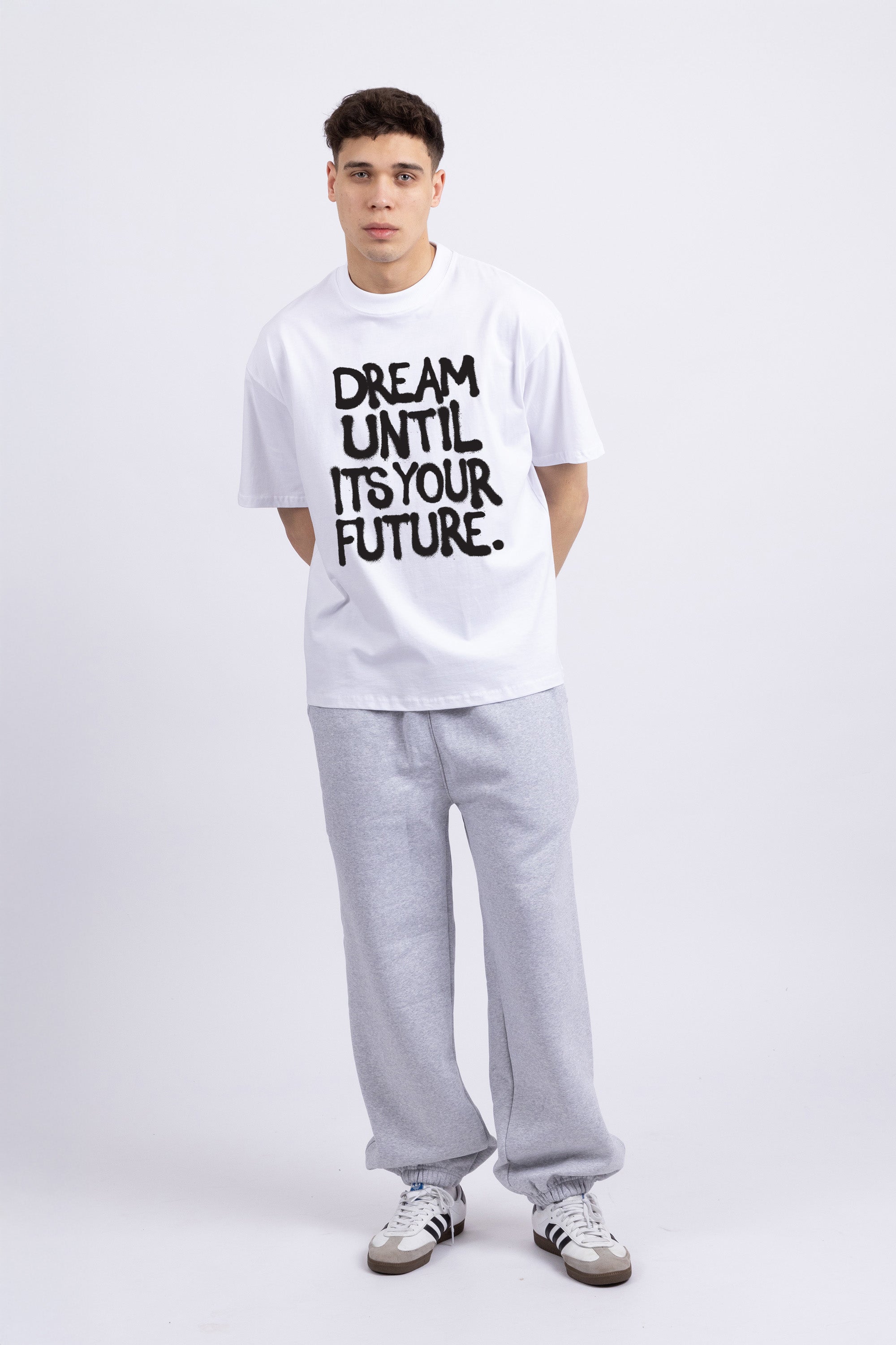 Mens 220GSM Oversized Dream Until Printed T-shirt (Custom Pack)