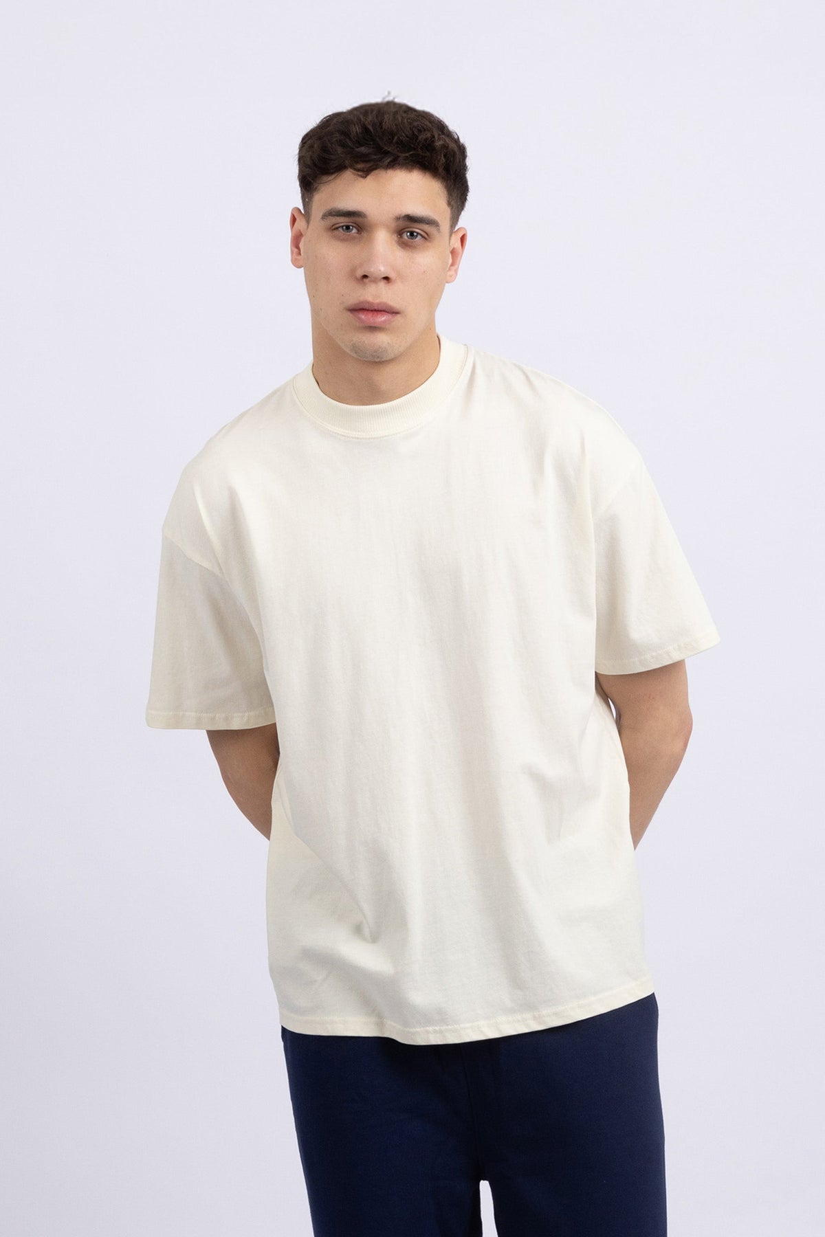 Mens 220GSM Oversized Botanic Printed Graphic T-shirt